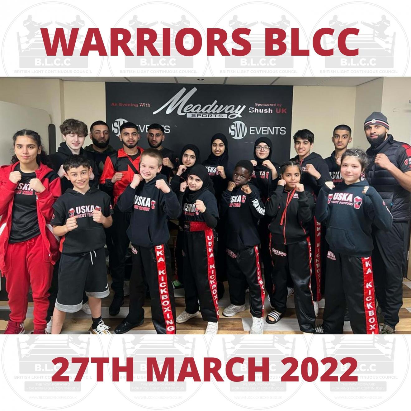 27-03-22 - Mothers Day Warriors BLCC success for USKA Fight Team