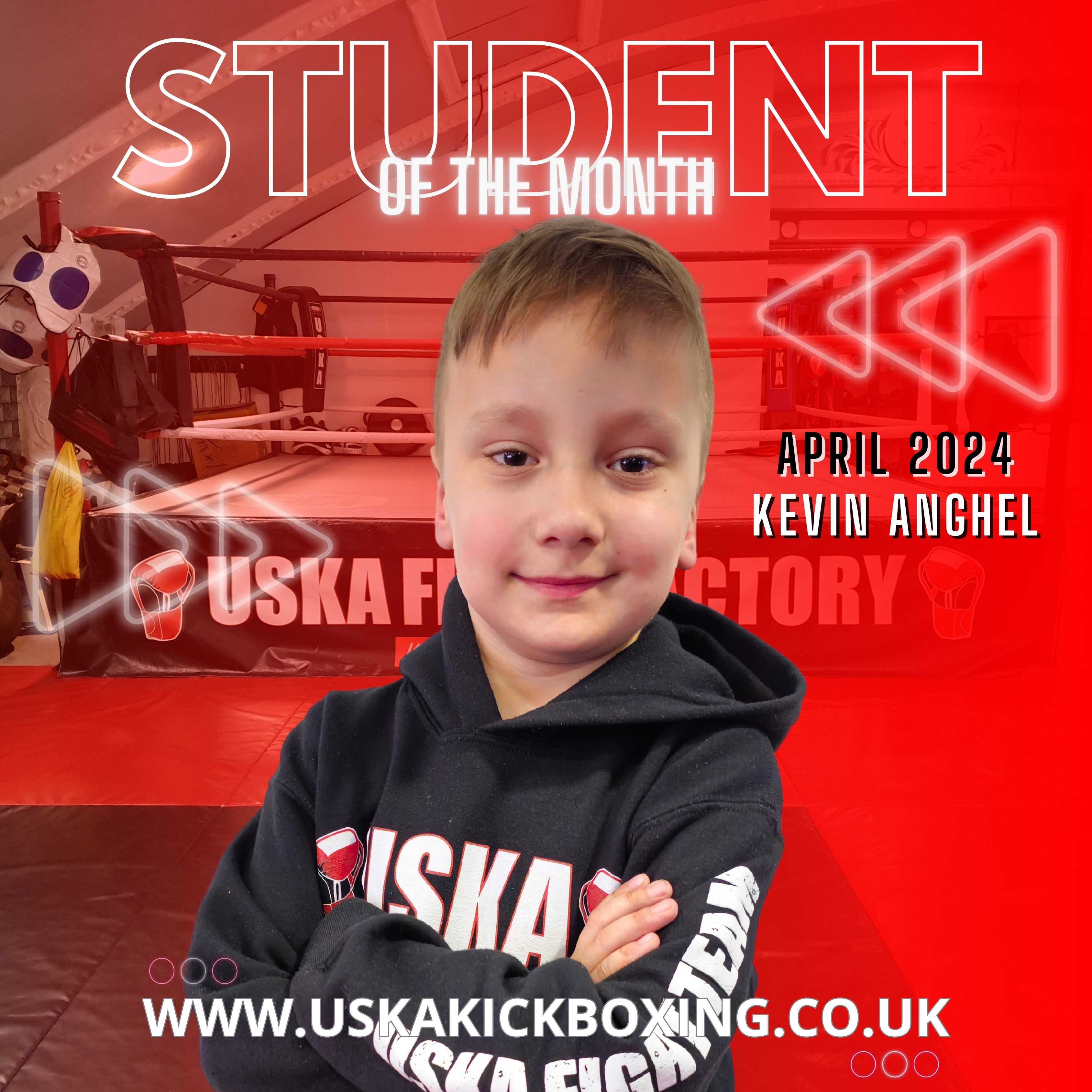 29-04-24 - USKA Ninja Student of the Month February 2024 - Kevin Anghel