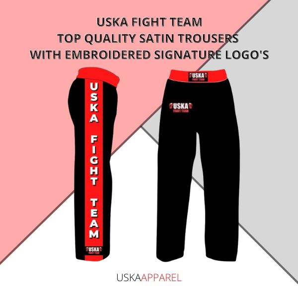 USKA Fight Team Top Quality Satin Trousers