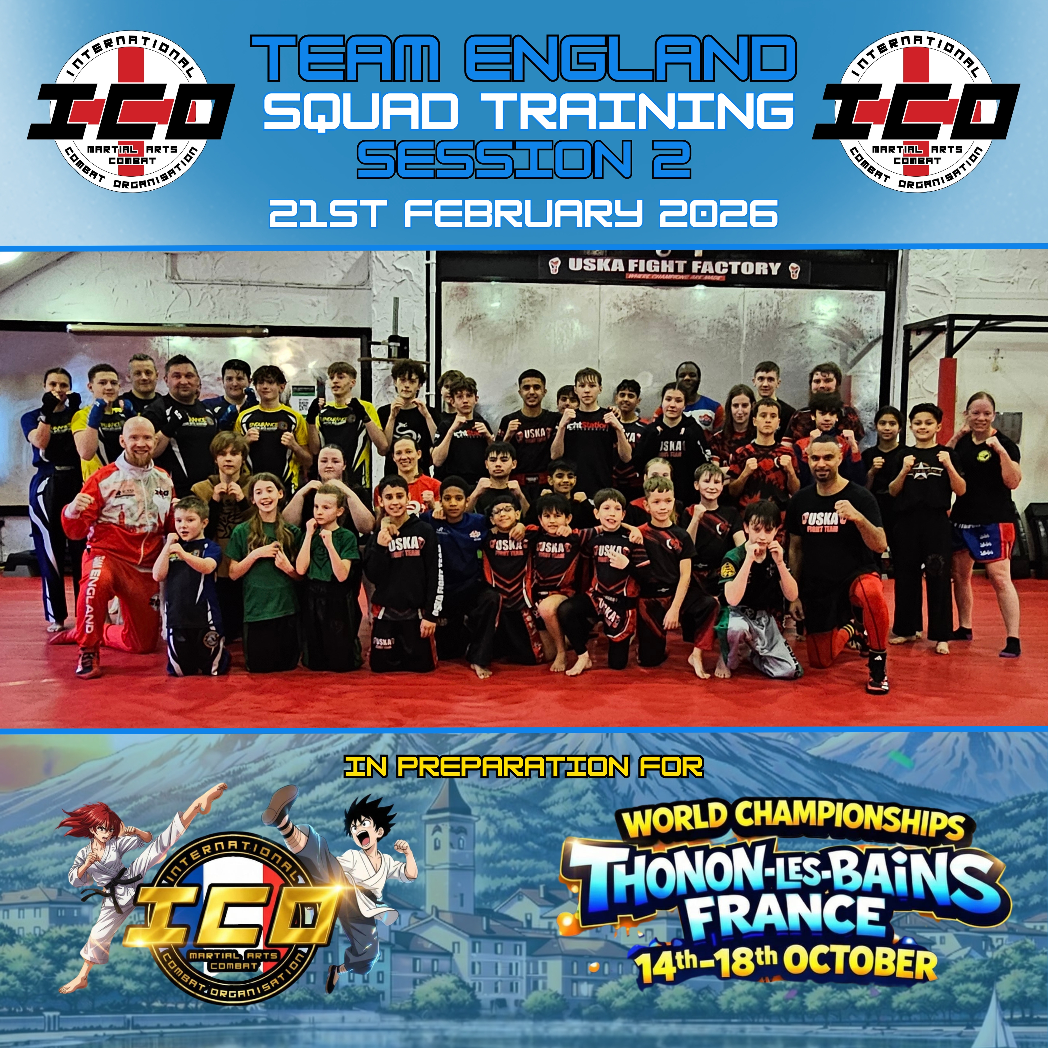 21-02-26 - ICO Team England Squad Training session in the bank for World Championship hopefuls!
