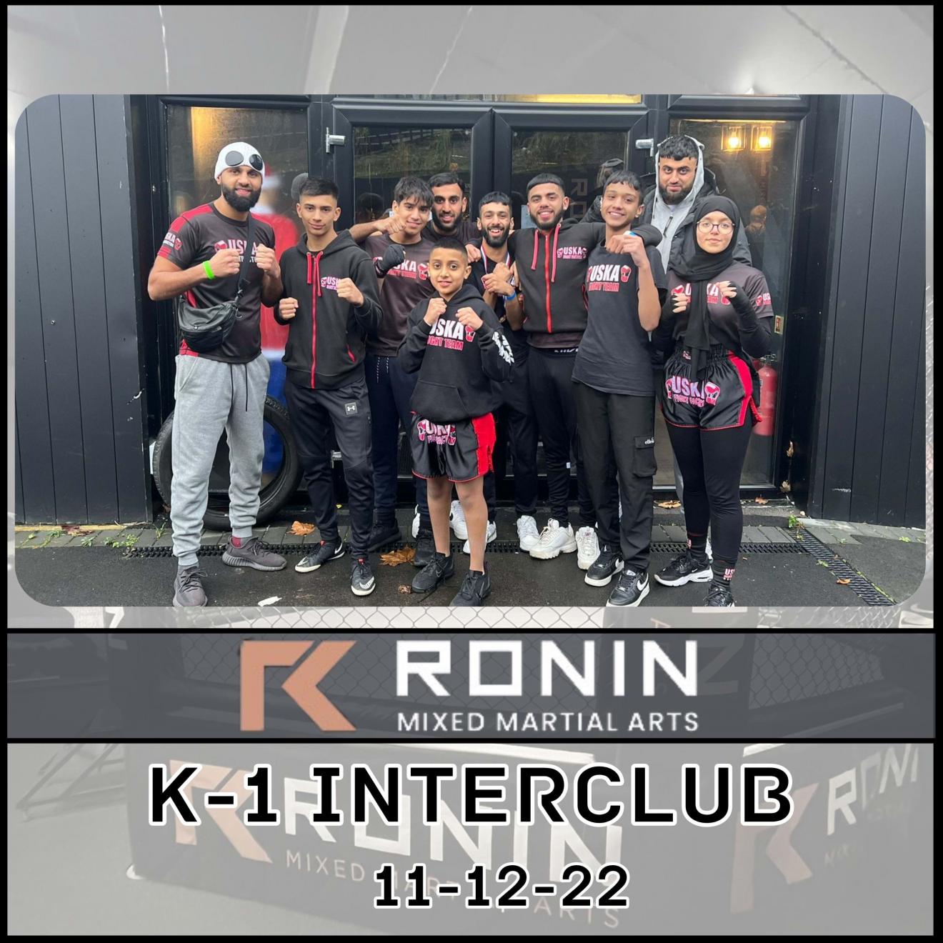 11-12-22 - Into the cage for the USKA Fight Team at the Ronin MMA K-1 Interclub