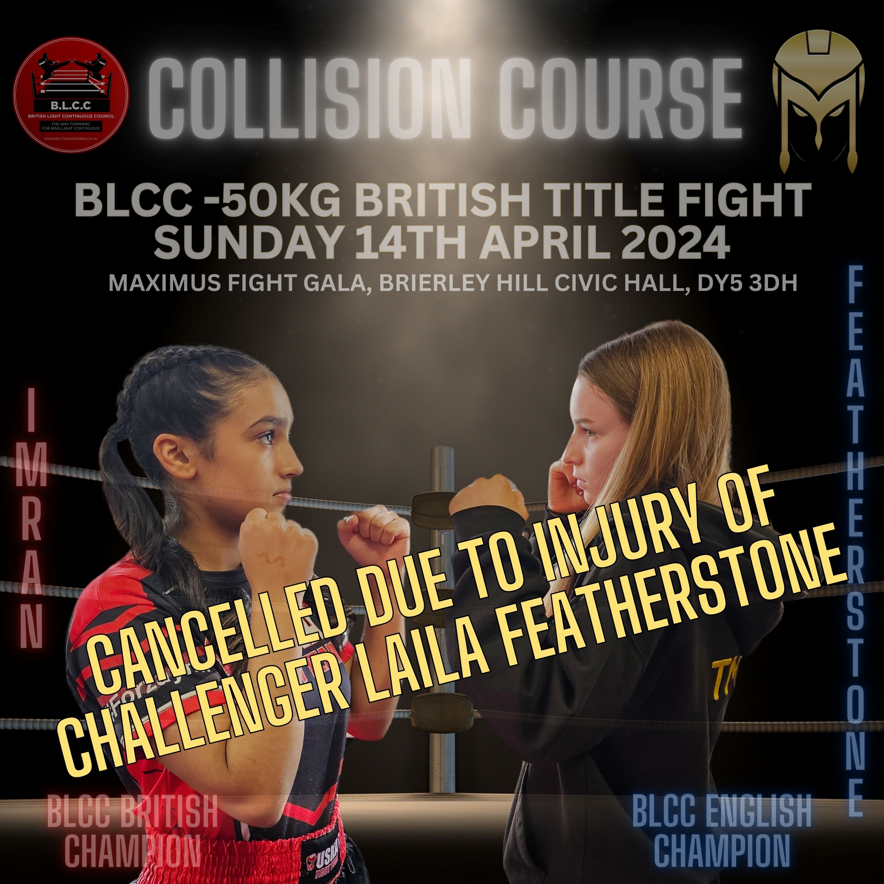 06-04-24 - Kaifah Imran's British Title Defence Cancelled!!!