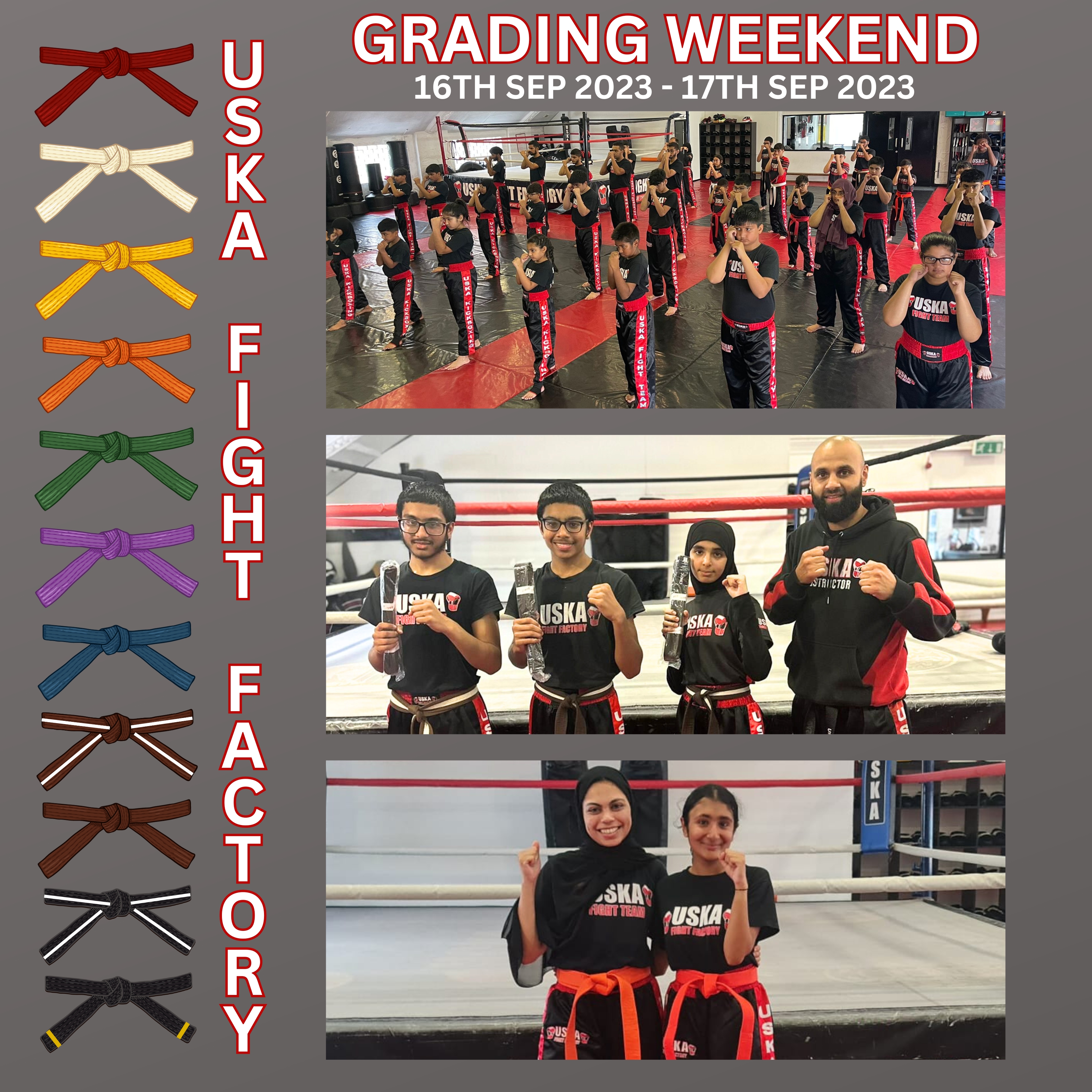16-09-23 - 17-09-23 - Successful results on both our General and Female Division Grading Examinations!