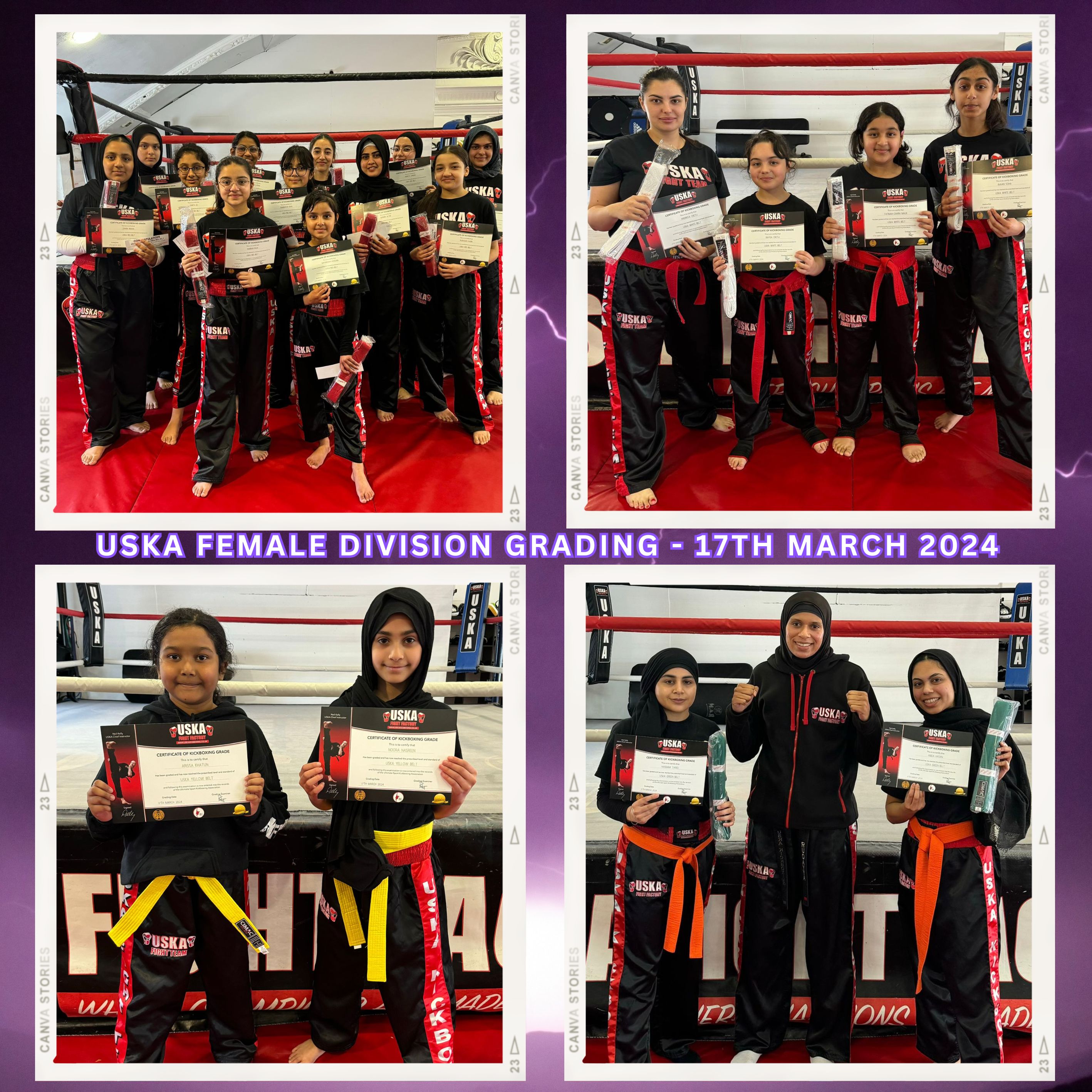 17-03-24 - All passes on our latest USKA Female Division Grading!