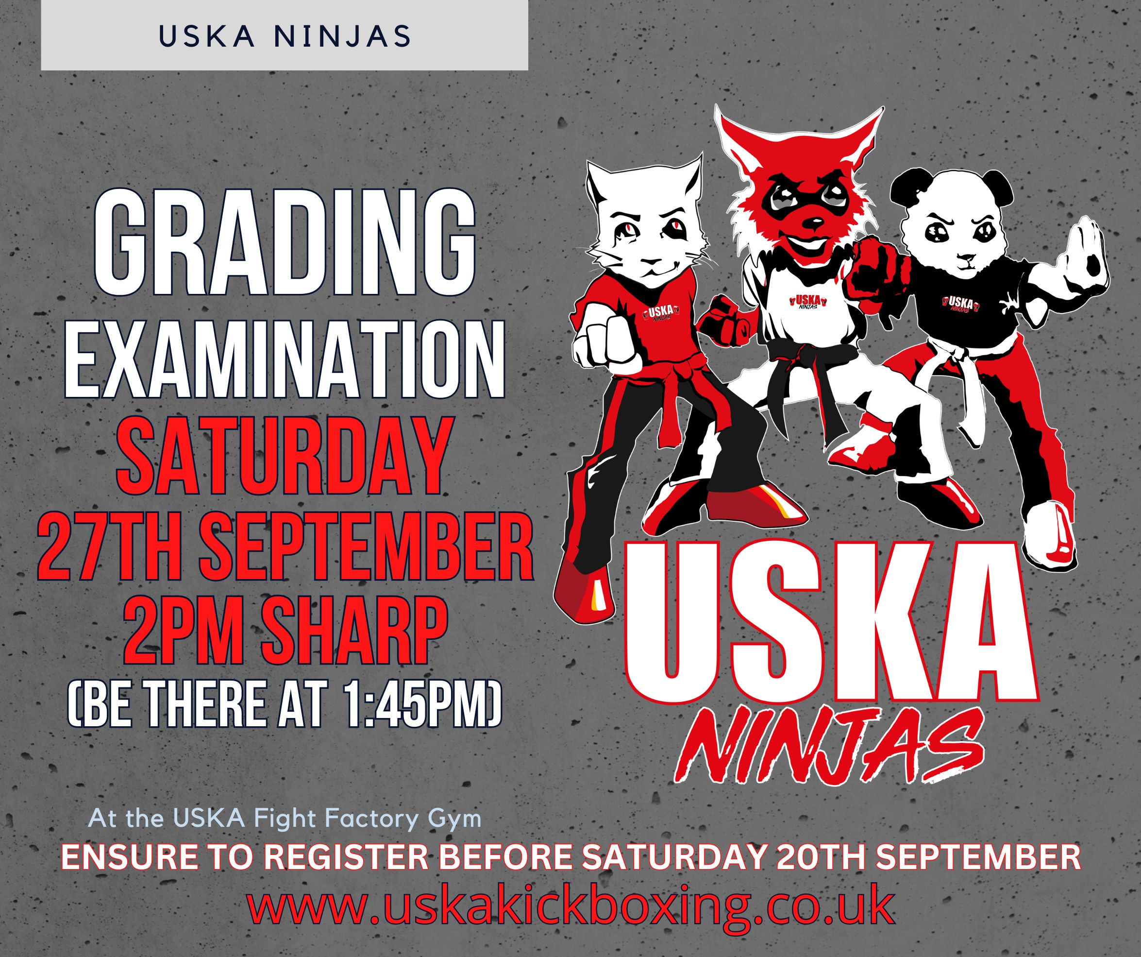 USKA Ninja's September Grade