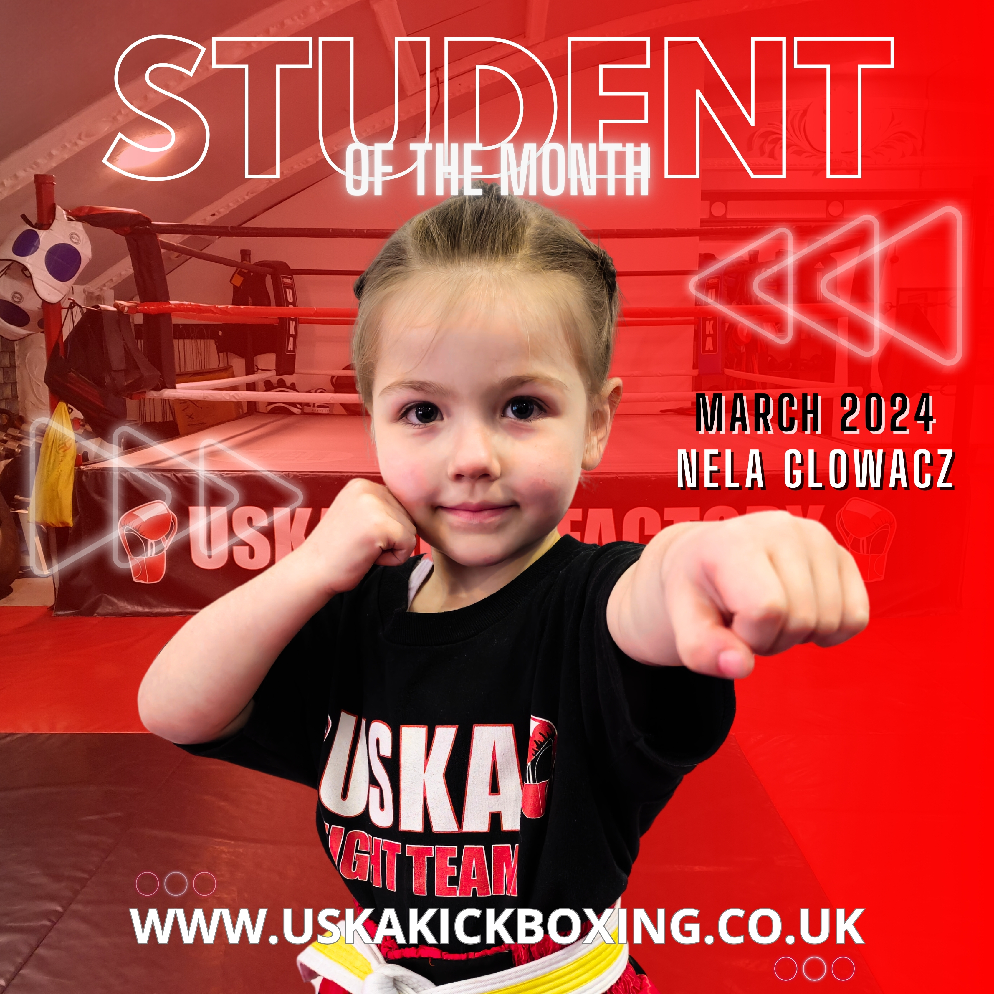 30-03-24 - USKA Ninja Student of the Month March 2024 - Nela Glowacz