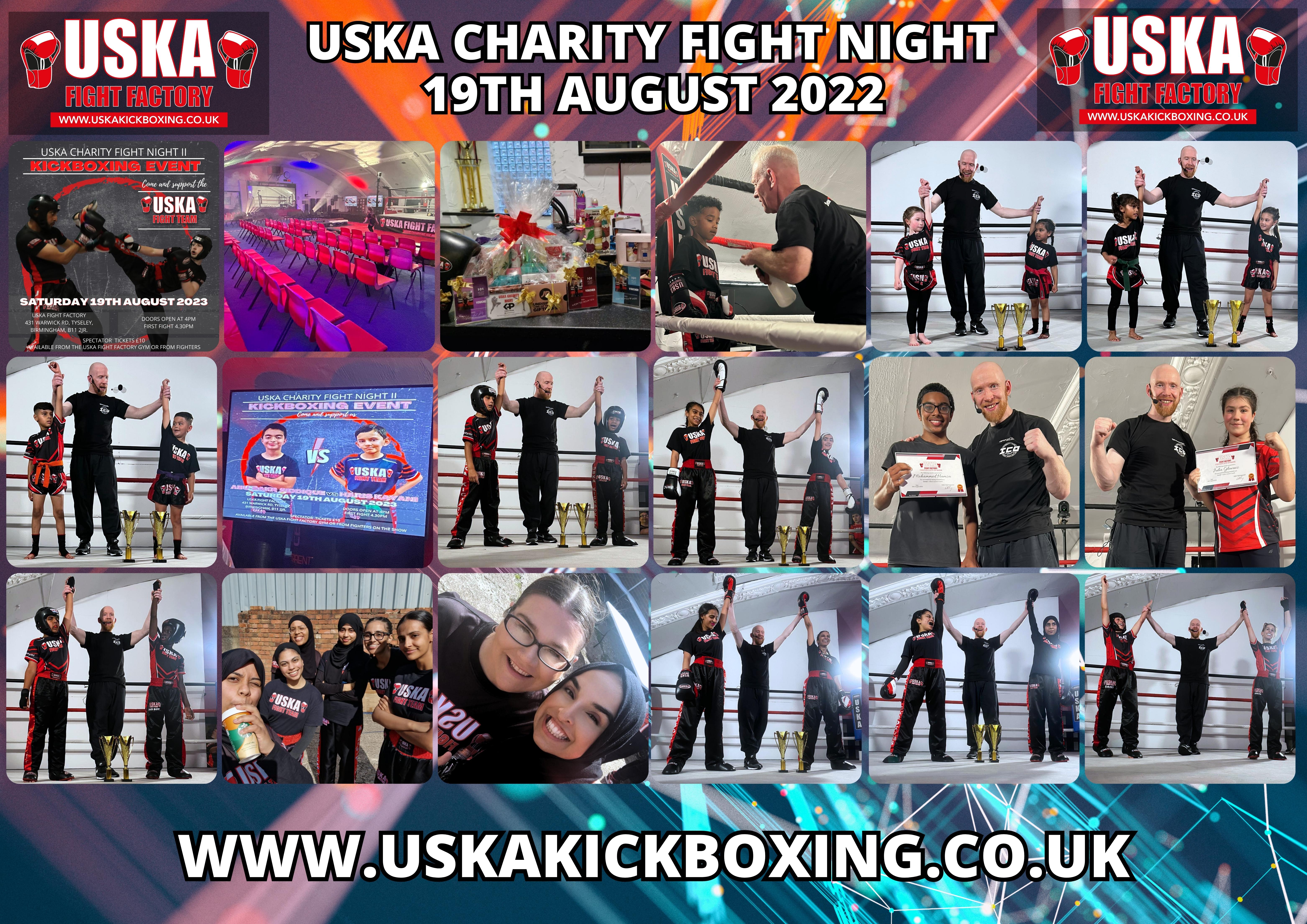 19-08-23 - Success! We did it again with our USKA CHARITY FIGHT NIGHT II Event!