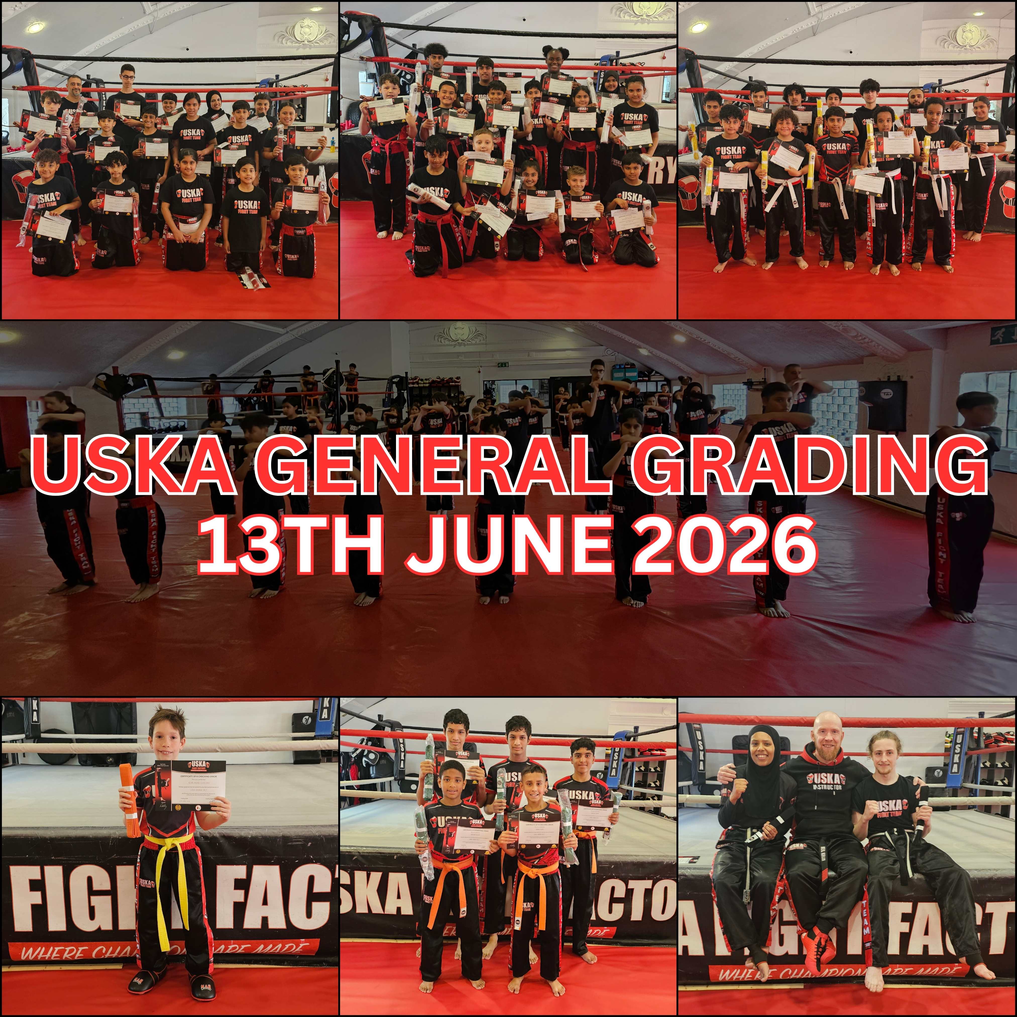 13-06-26 - 51 New Grades including two new USKA Black Belts awarded on latest USKA General Grading!