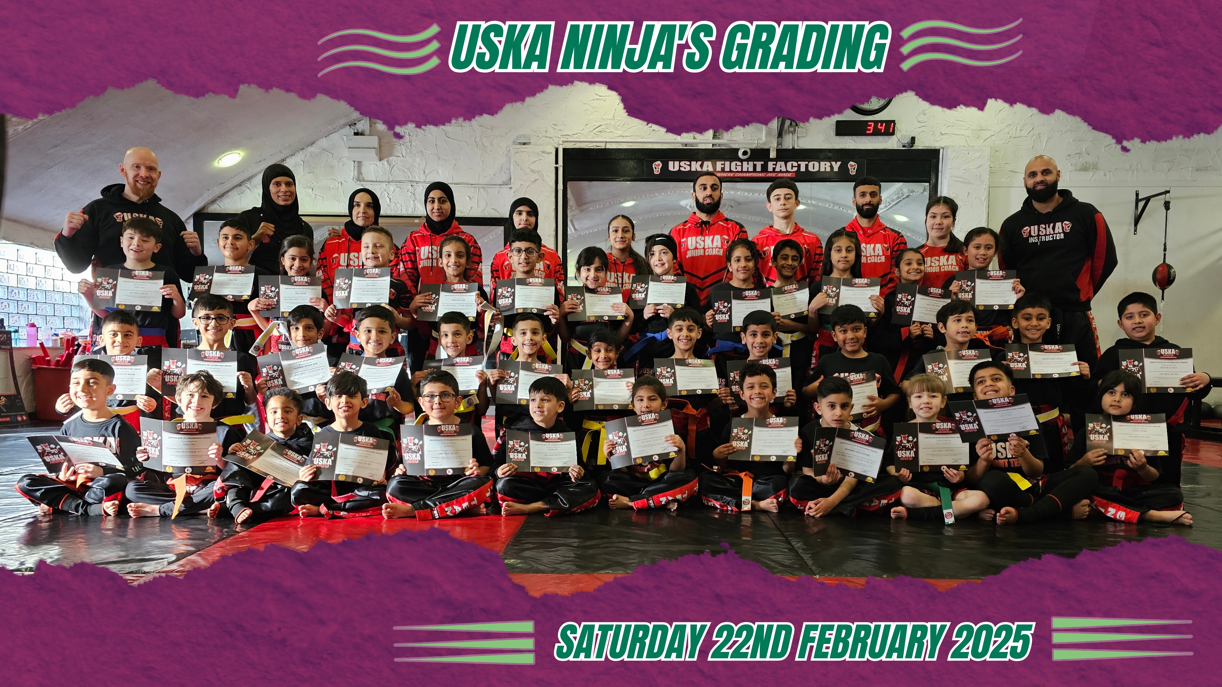 22-02-25 - First USKA Ninja's Grading of the year complete!