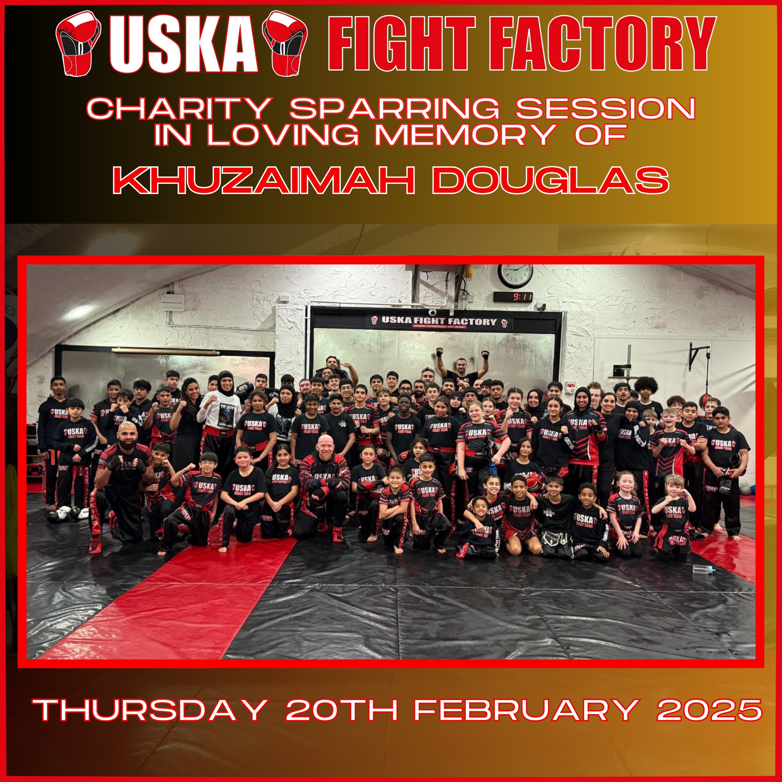 20-02-25 - £400 Raised in Khuzaimah Douglas Charity Sparring Session!