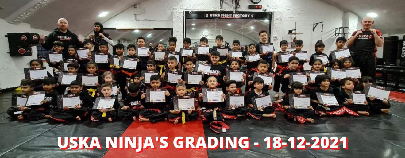 18-12-21 - USKA Ninja's shine on their latest grading!