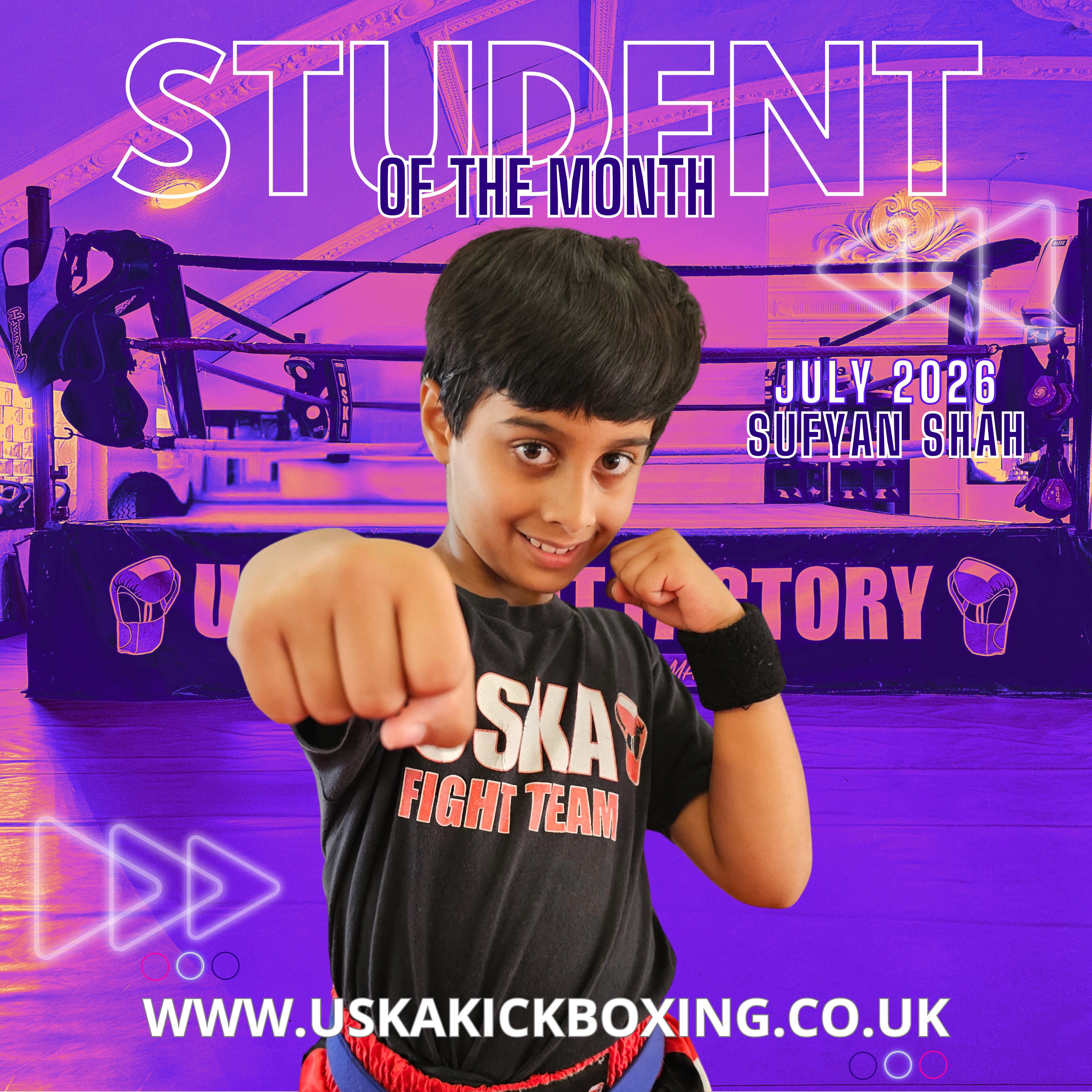 31-07-26 - USKA Ninja Student of the Month June 2026 - Sufyan Shah!
