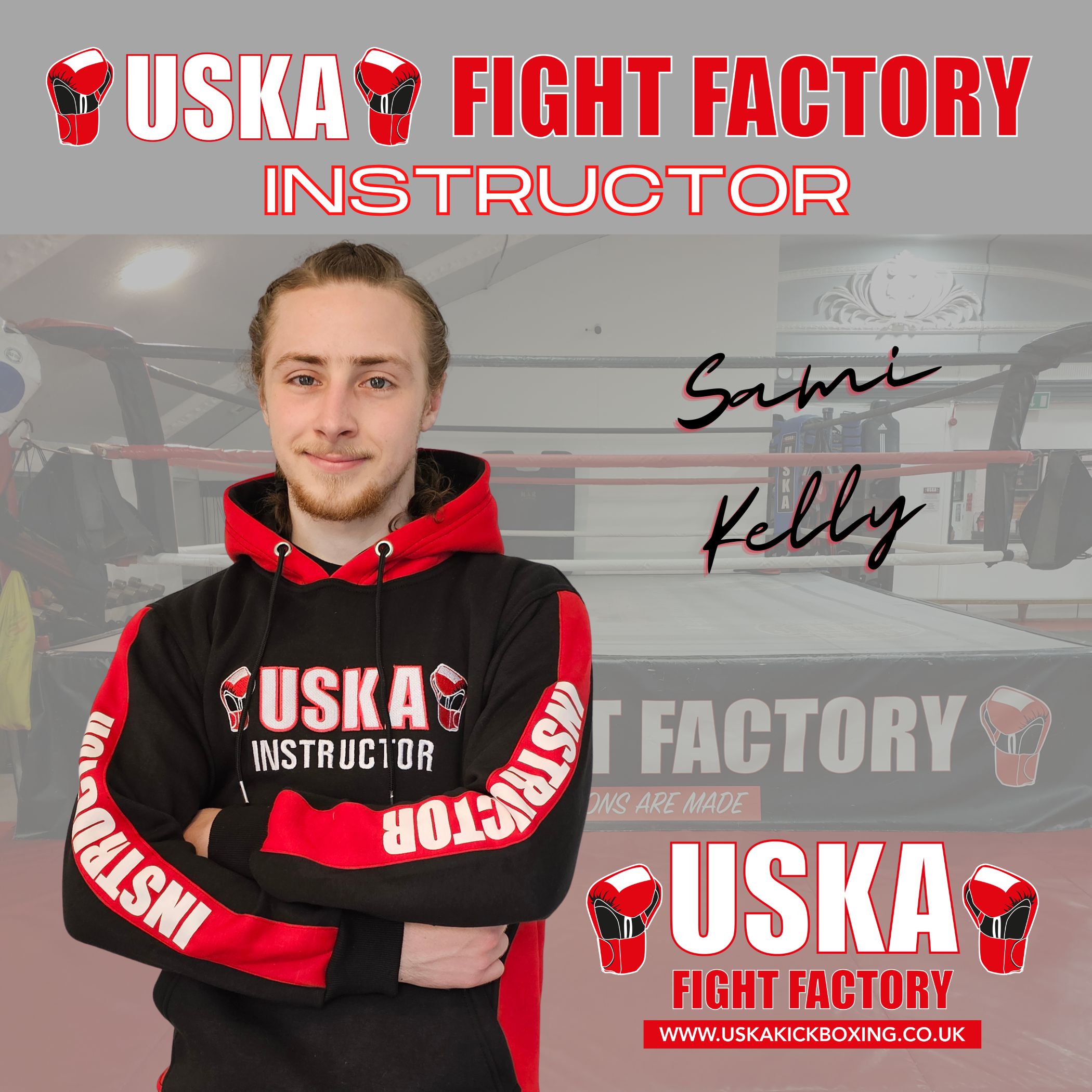 15-06-26 - It's Official, Sami Kelly joins our team of Instructors at the USKA Fight Factory!