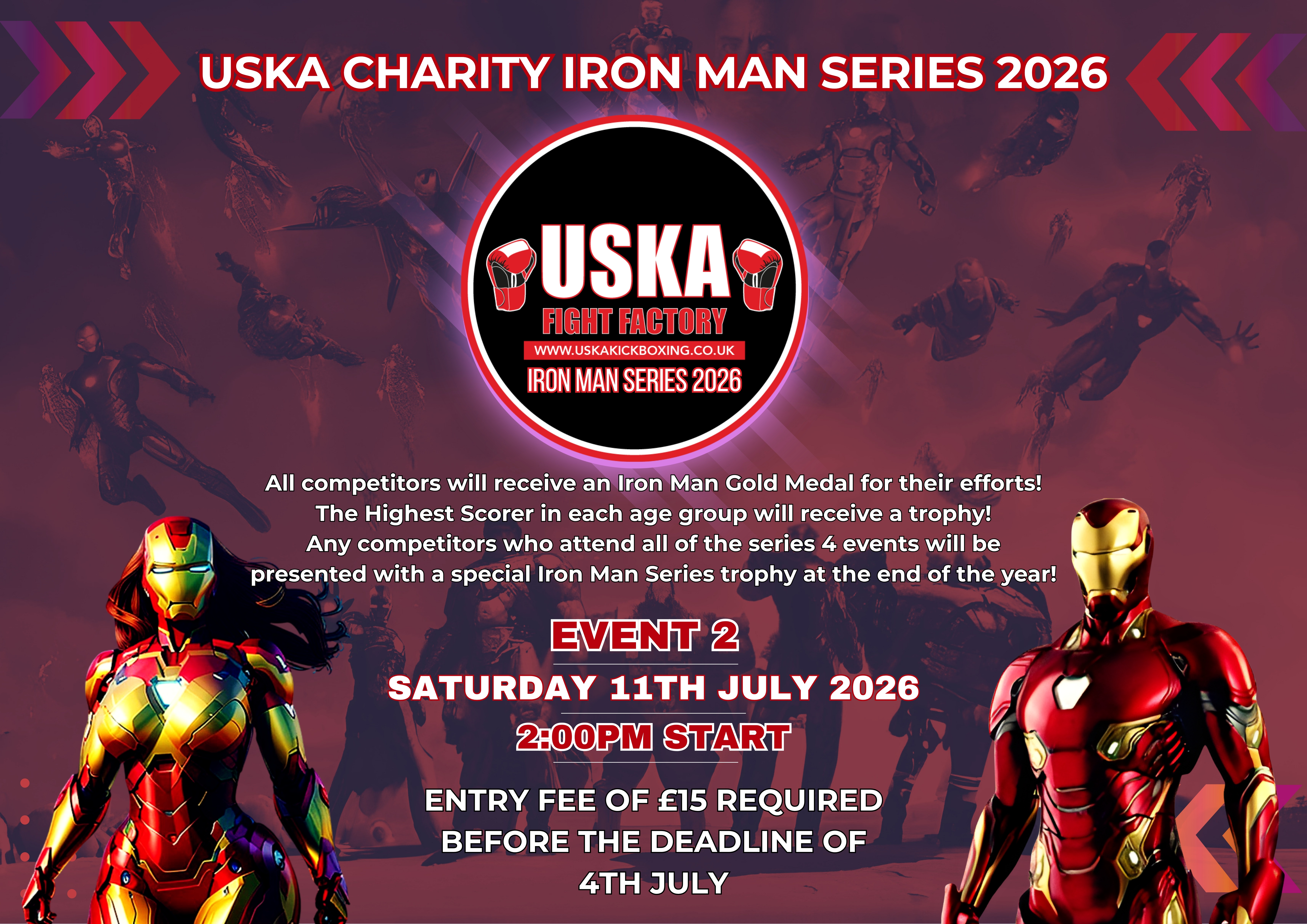 USKA Charity Iron Man Competition Series - Event 2!