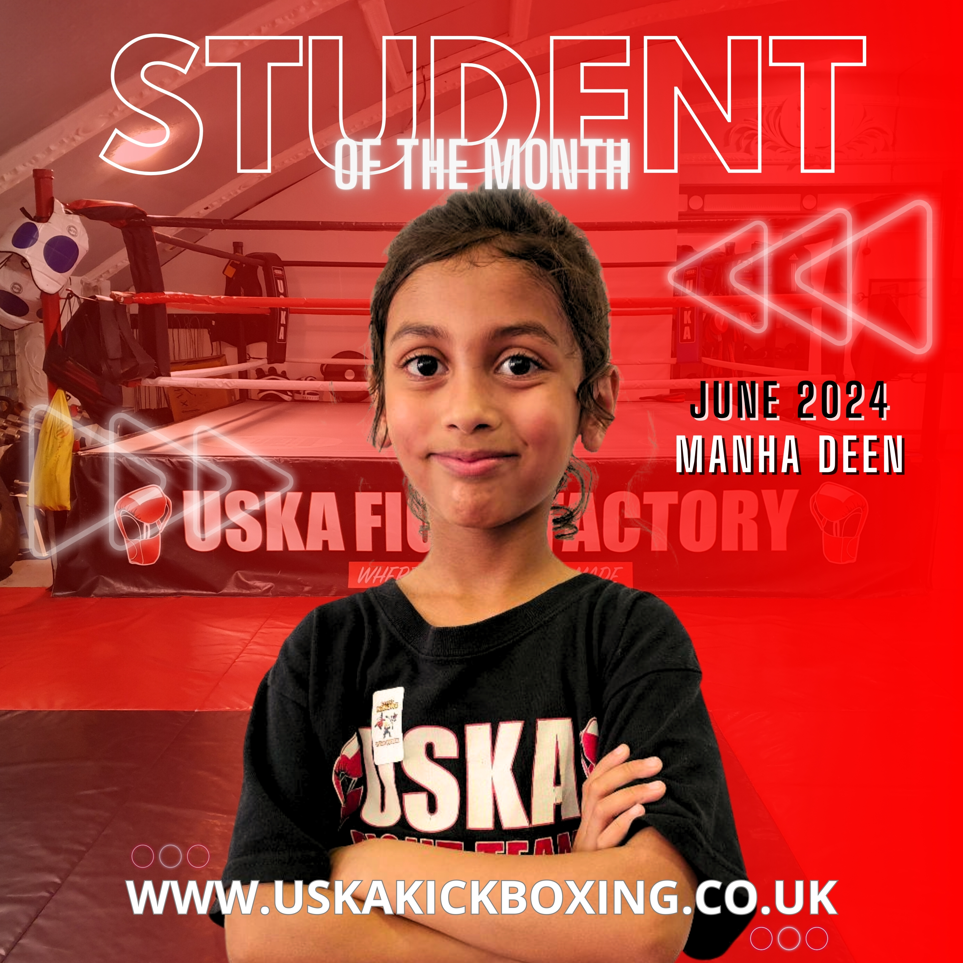 29-06-24 - USKA Ninja Student of the Month June 2024 - Manha Deen