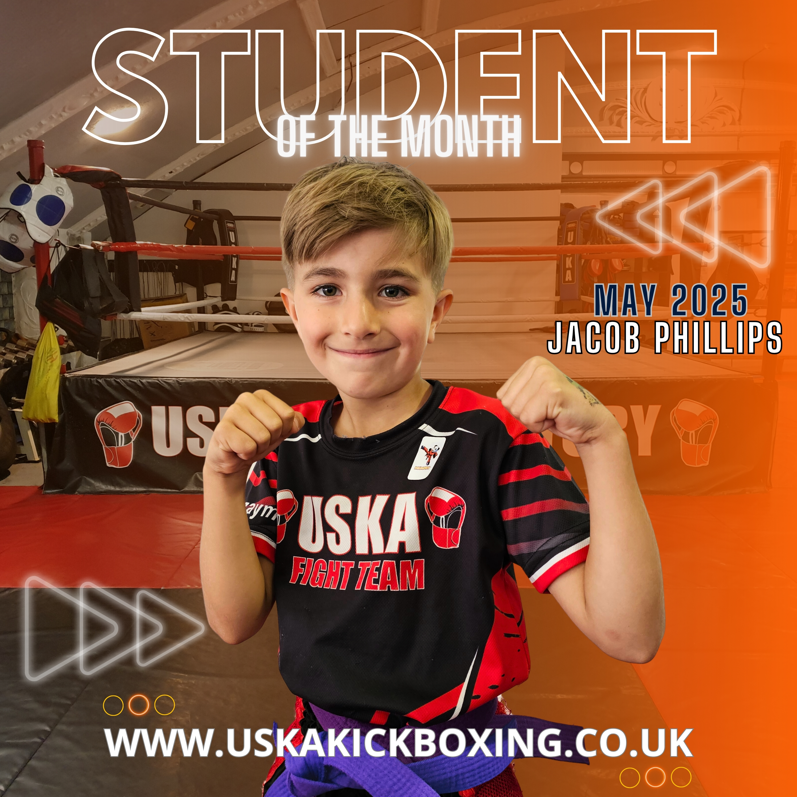 31-05-25 - USKA Ninja Student of the Month May 2025 - Jacob Phillips