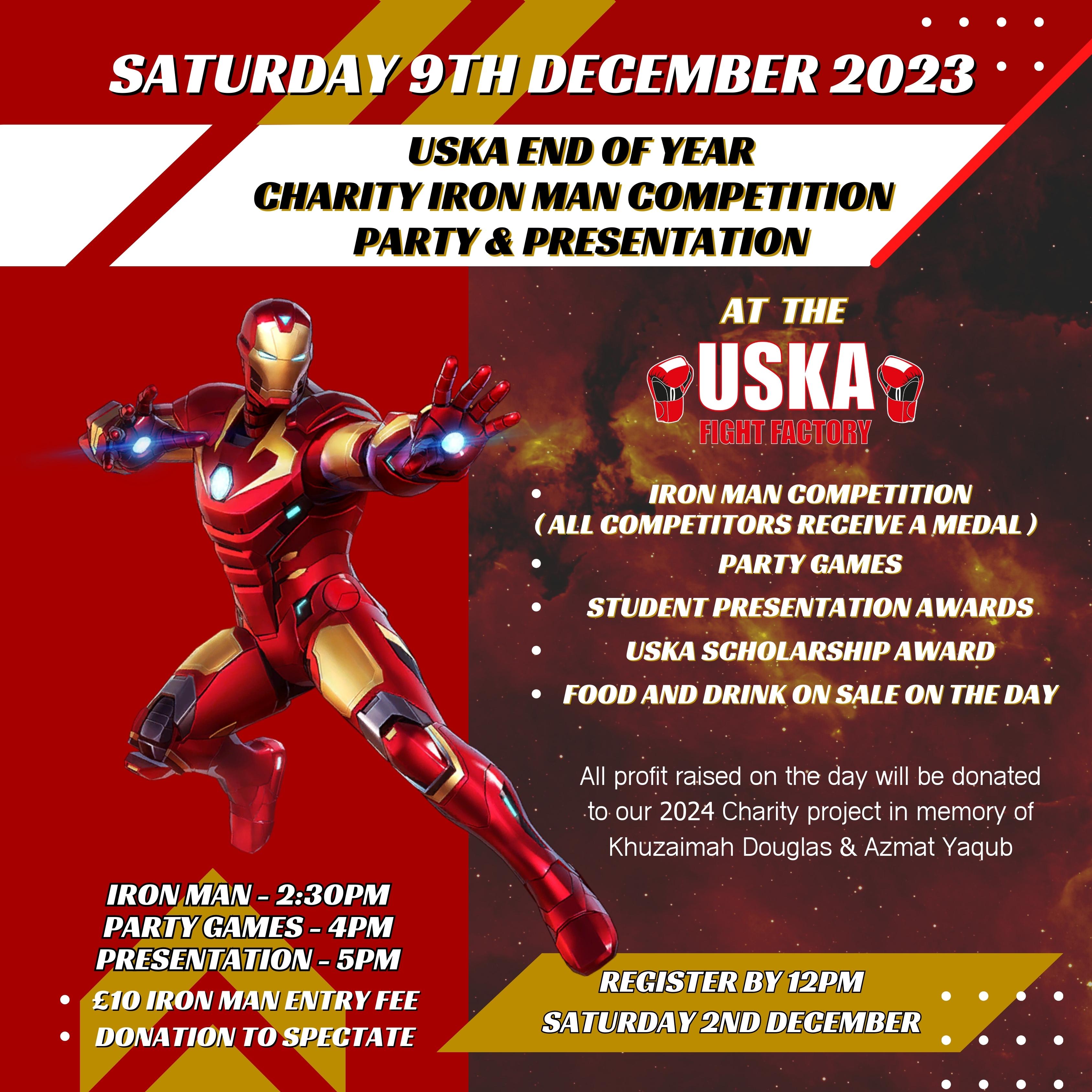 USKA End Of Year Iron Man Competition / Party and Presentation 2023