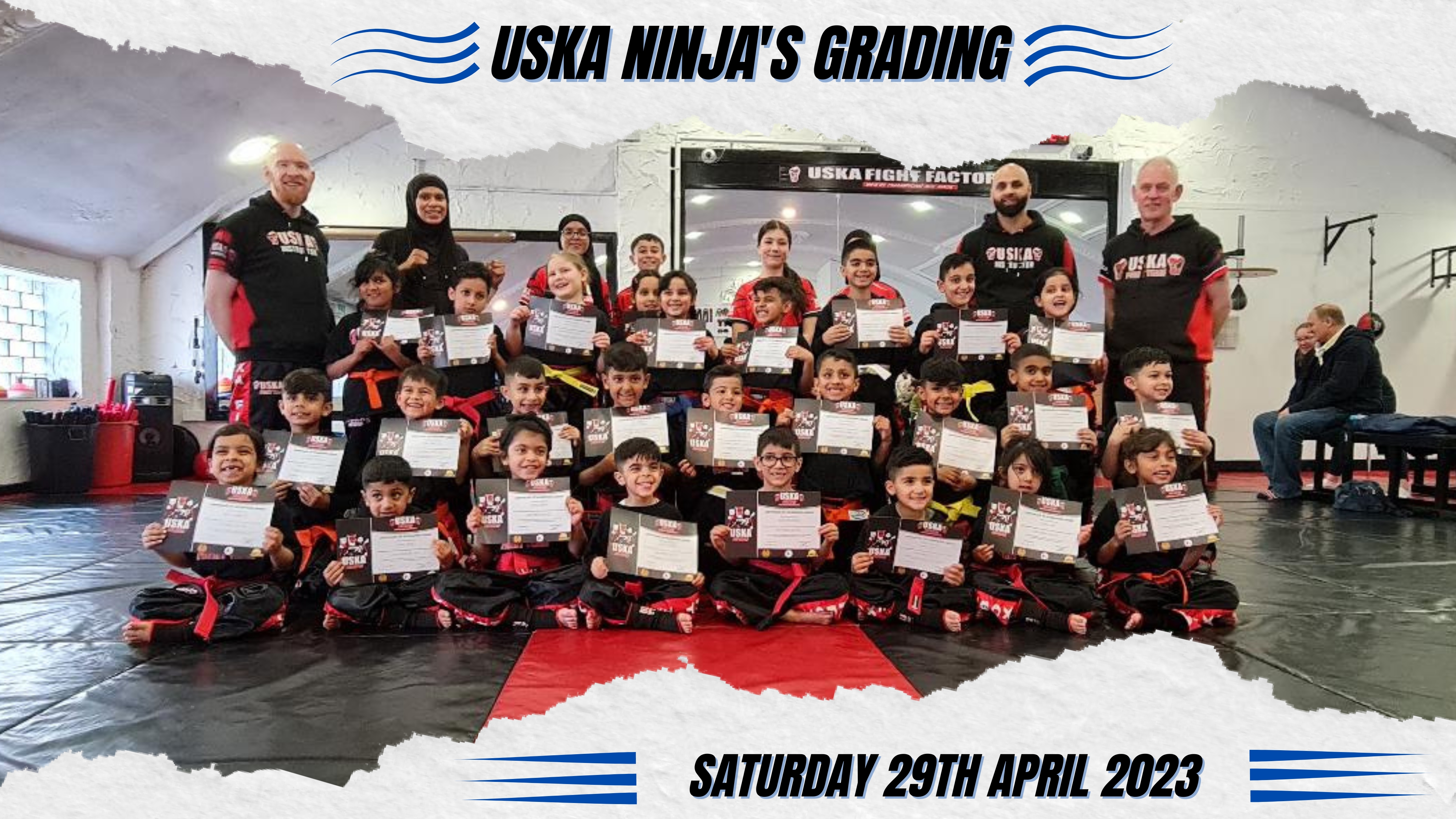 29-04-23 - USKA Ninja's shine on latest Grading examination