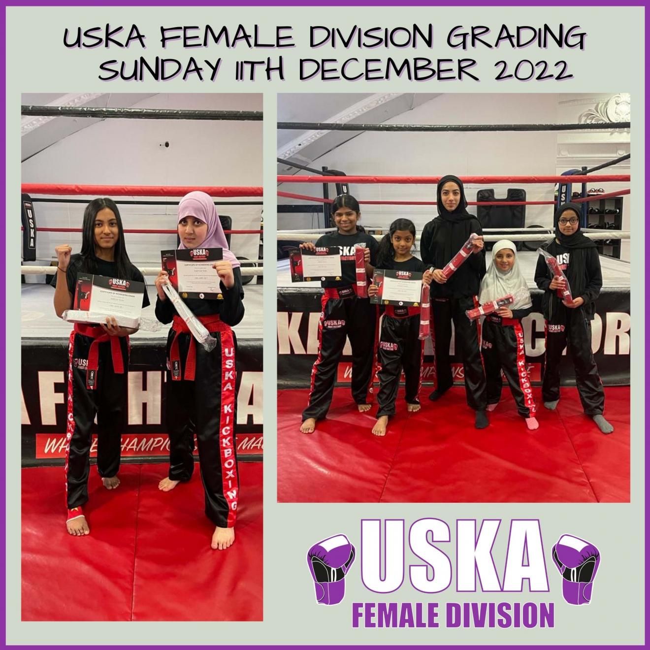 11-12-22 - USKA Female Division Gradings wrap up our Grading weekend