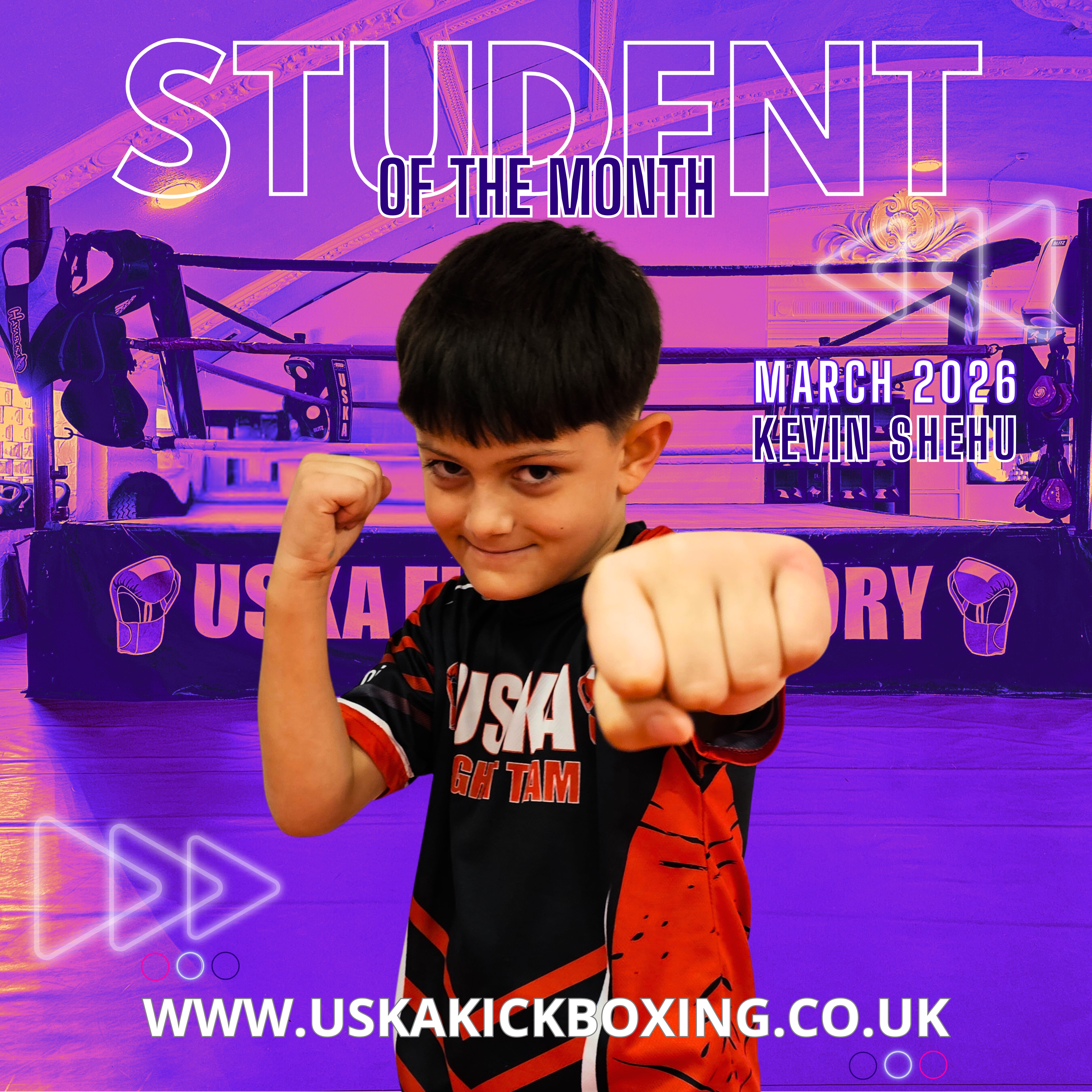 30-03-26 - USKA Ninja Student of the Month March 2026 - Kevin Shehu!