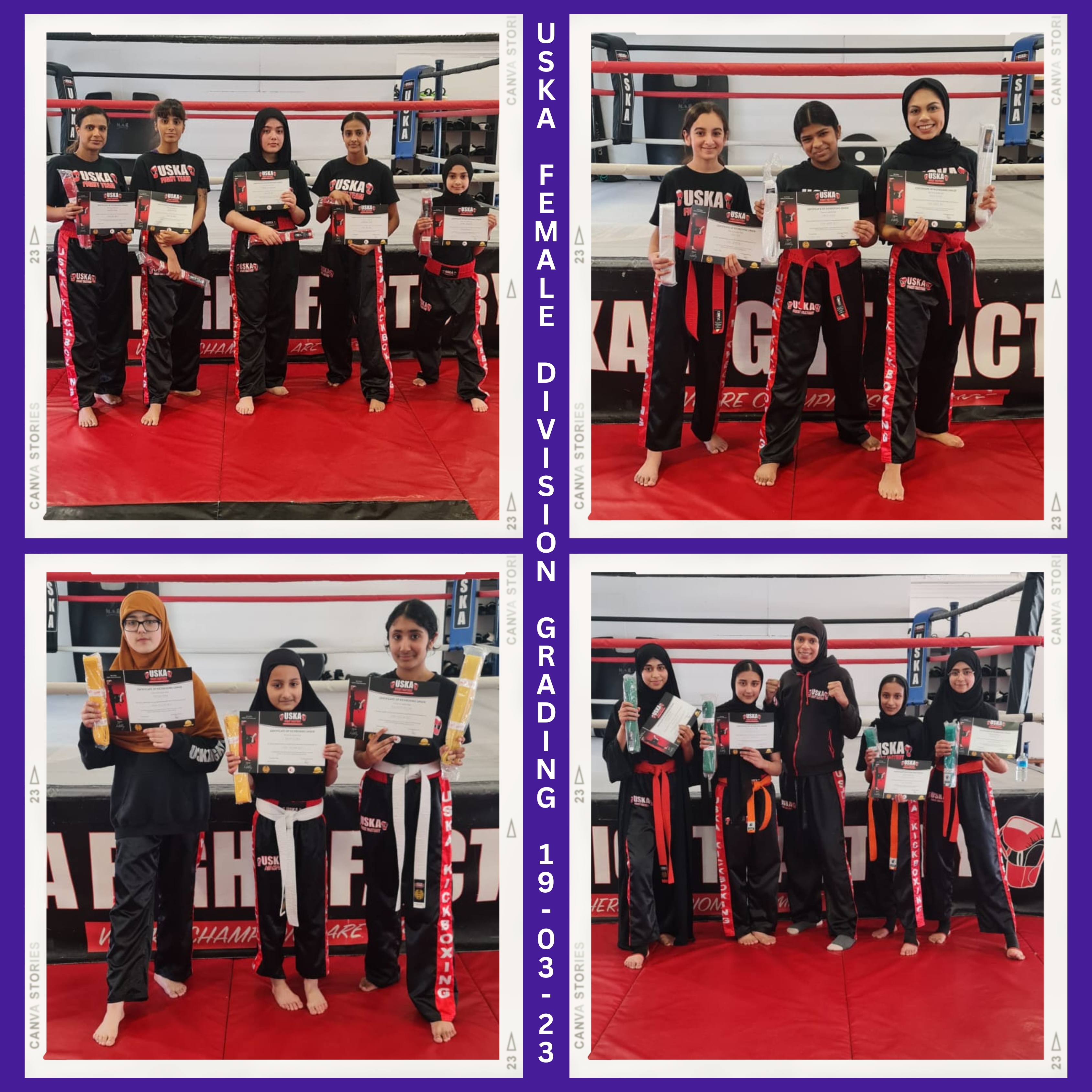 19-03-23 - Female Division March Grading Complete