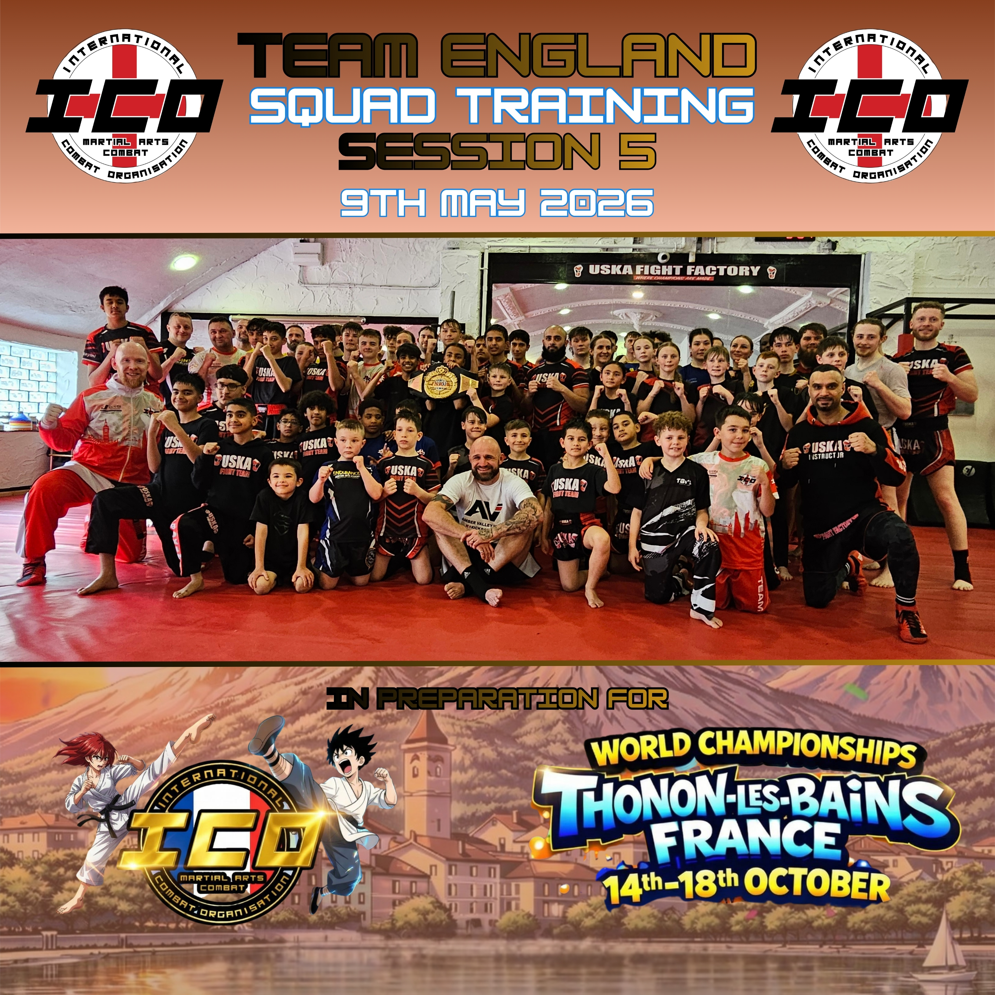 09-05-26 - World Champion Dale Wood delivers amazing ICO Team England Squad Training Session!