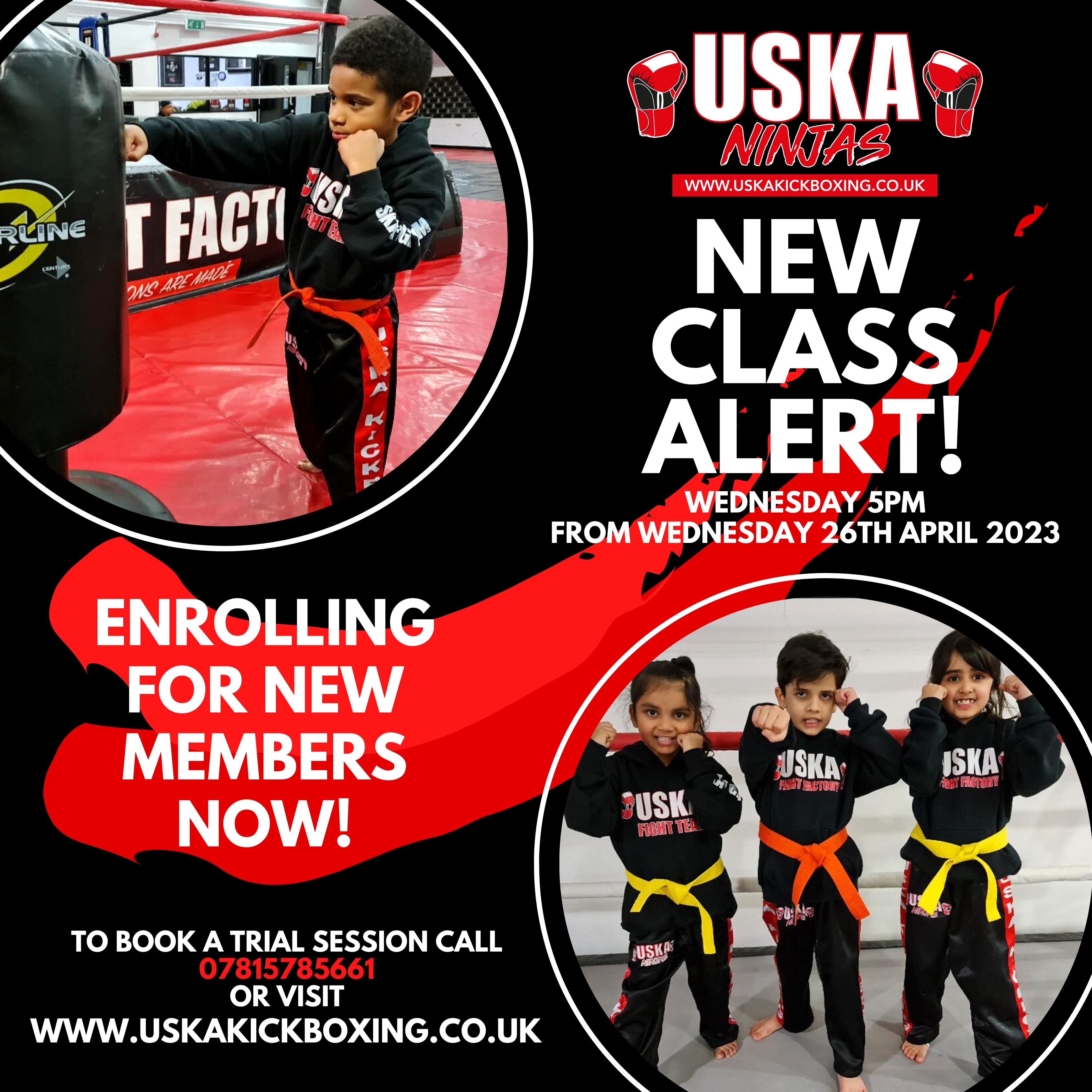 05-04-23 - New Ninjas Class Alert - Starting 26th April