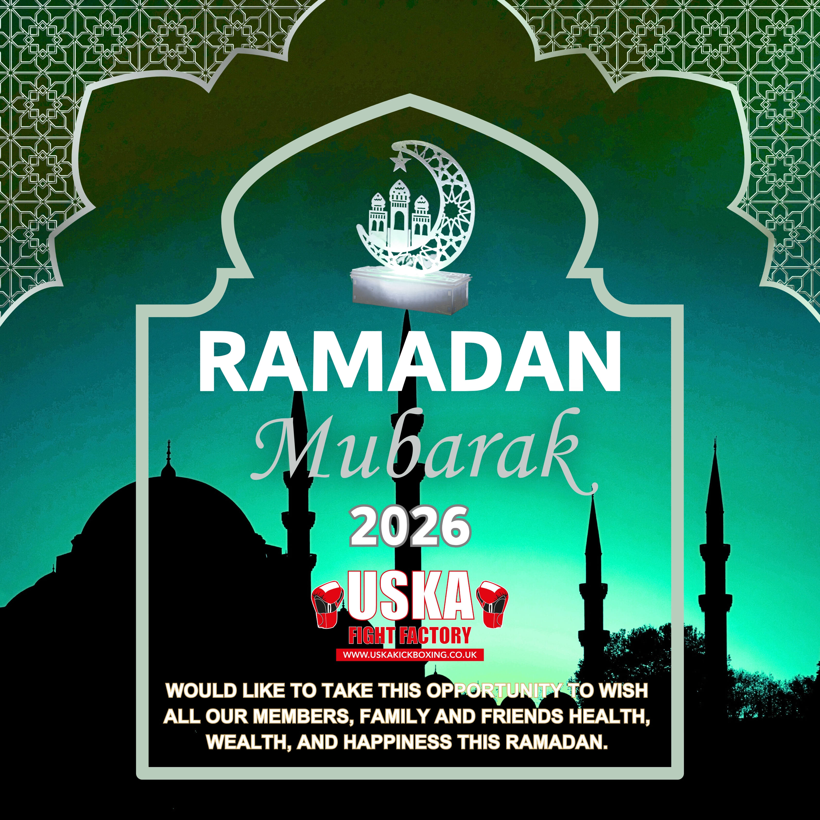 18-02-26 - Ramadan Mubarak to all our members, family, students and friends!