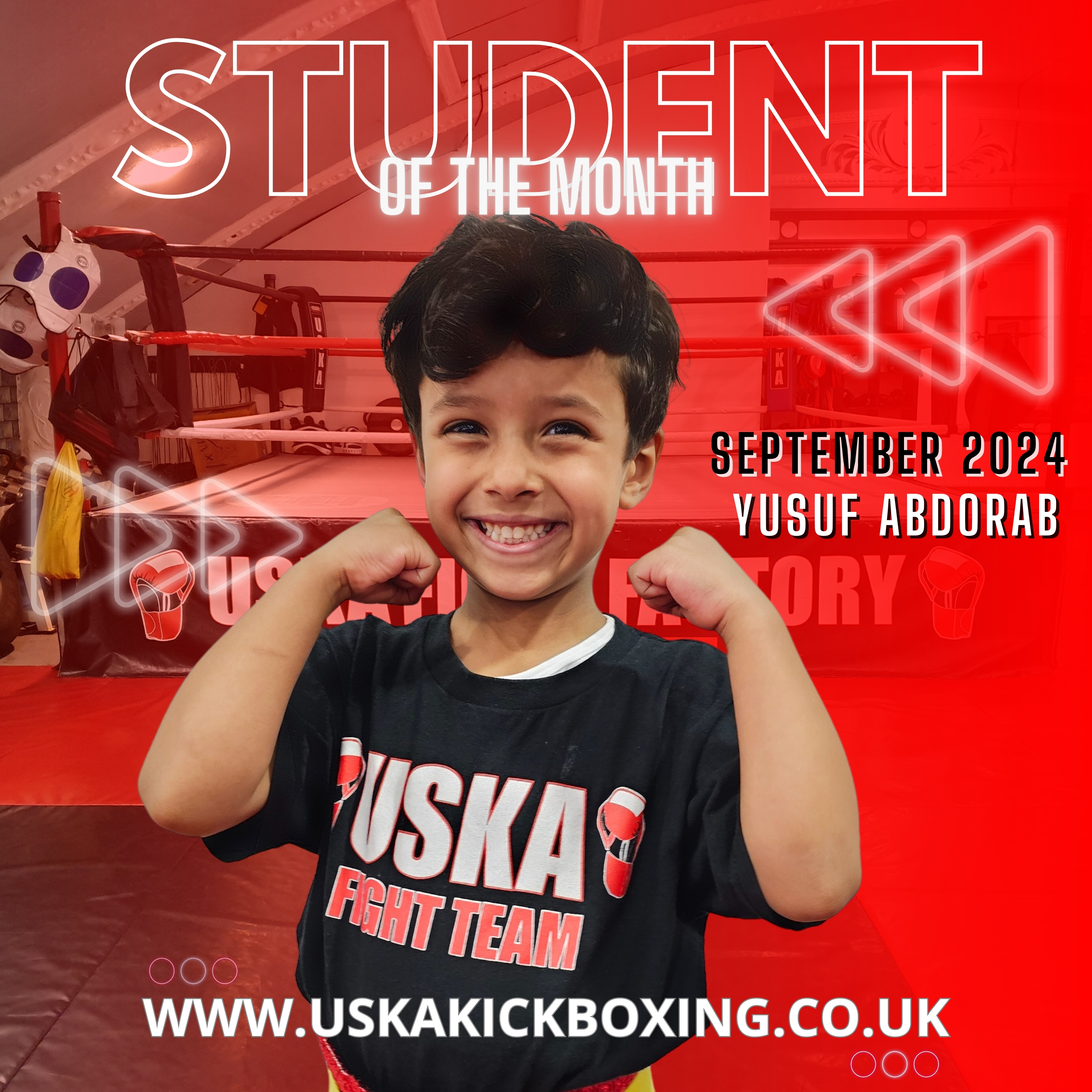 30-09-24 - USKA Ninja Student of the Month September 2024 - Yusuf Abdorab