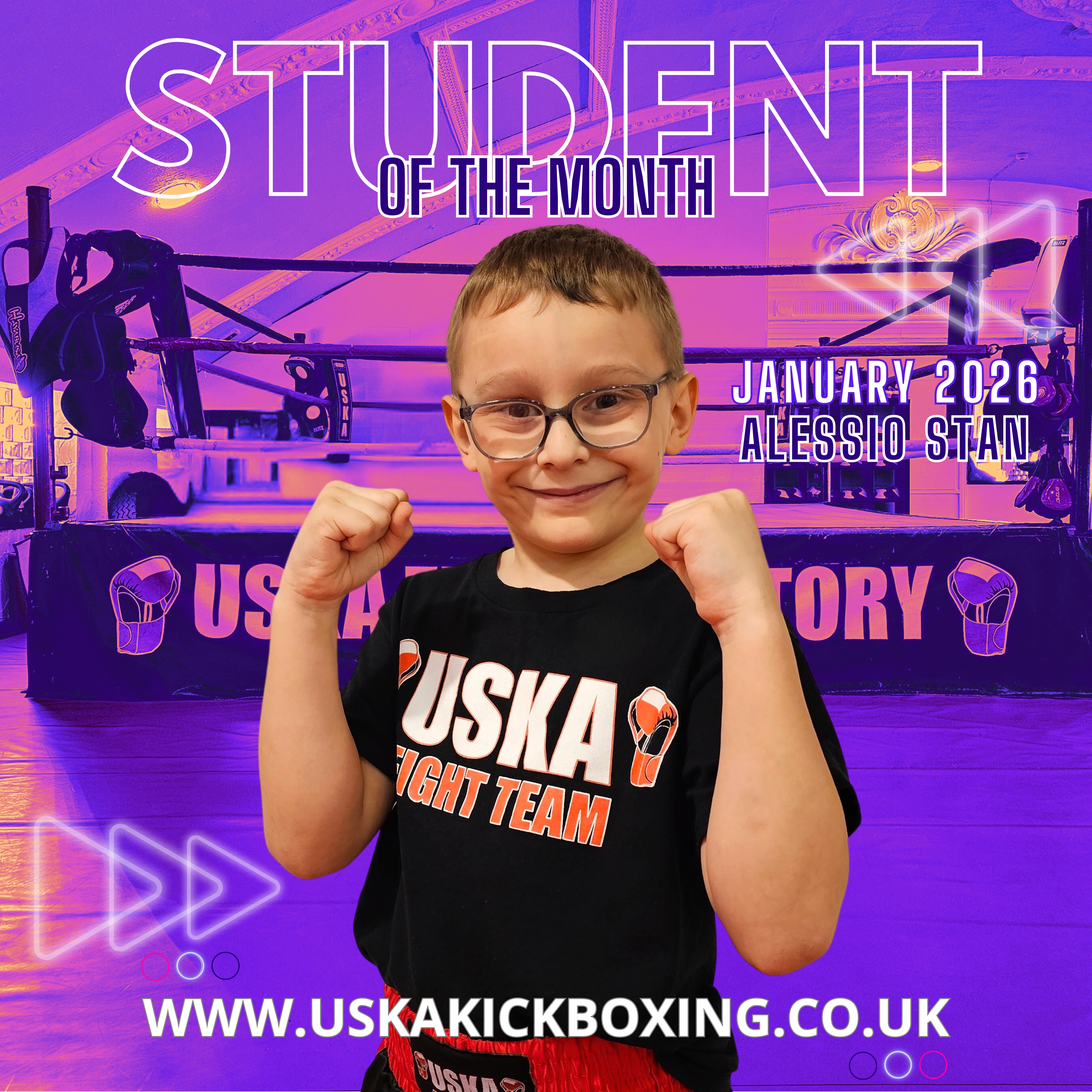 31-01-26 - USKA Ninja Student of the Month December 2025 - Alessio Stan