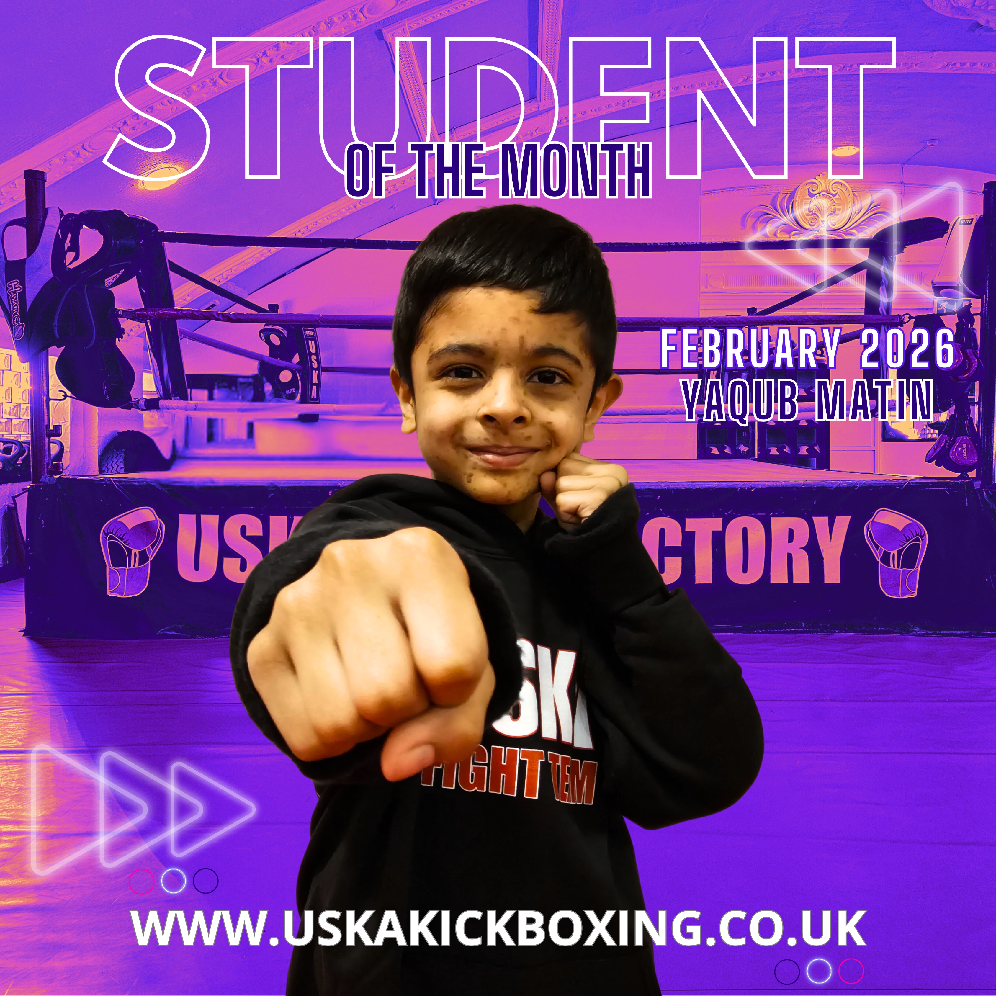 28-02-26 - USKA Ninja Student of the Month February 2026 - Yaqub Matin
