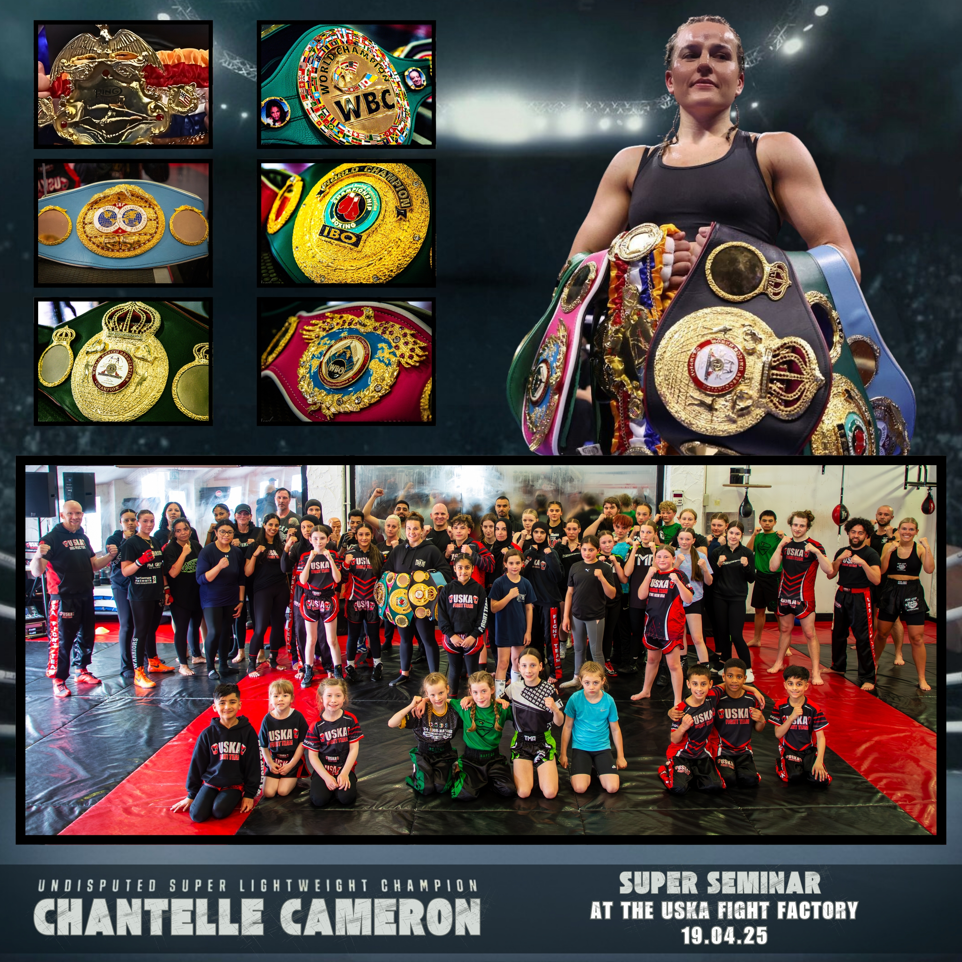 19-04-25- Chantelle 'Il Capo' Cameron delivers amazing Boxing seminar at the USKA Fight Factory!