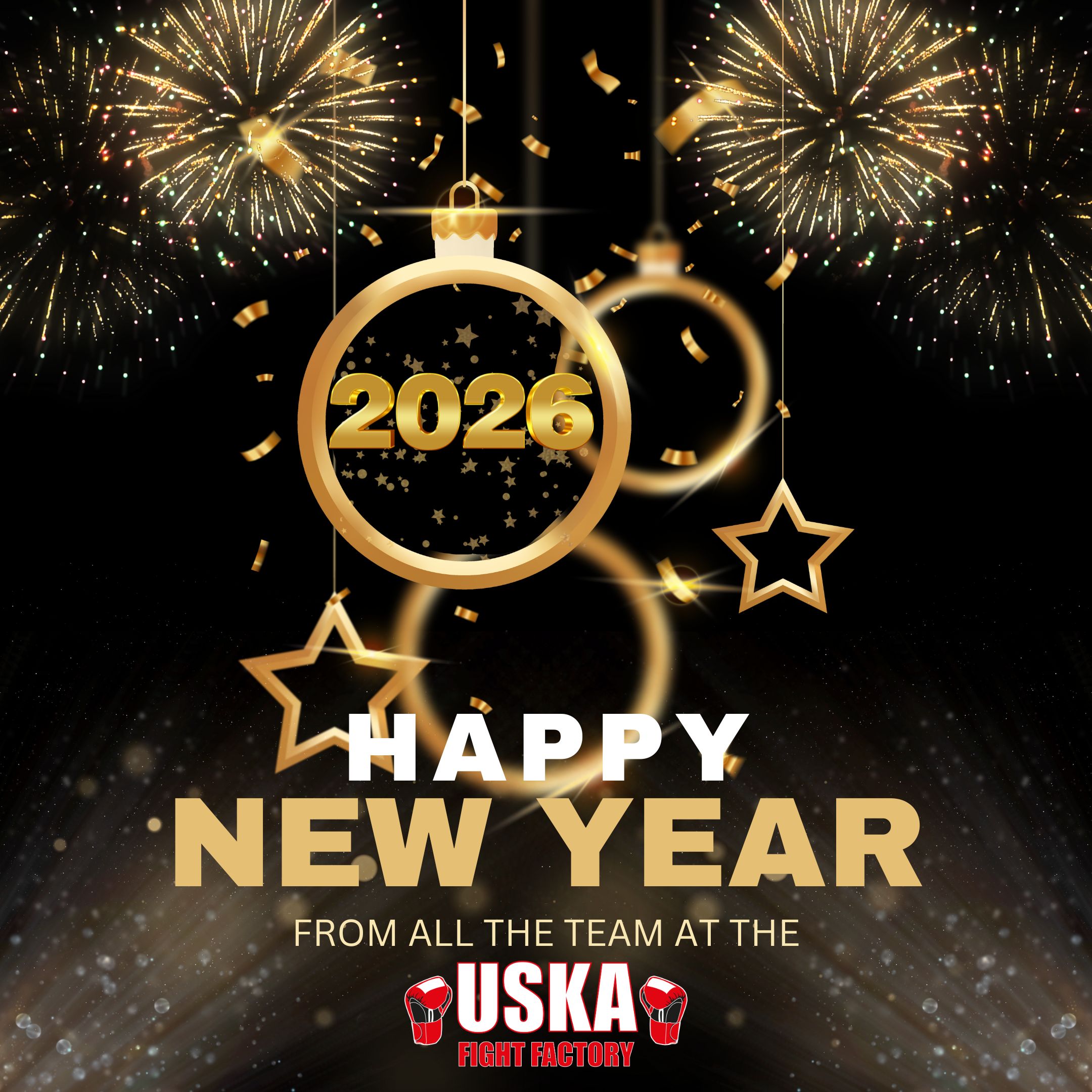 USKA Fight Factory closes for classes for it's annual Holiday from 22/12/25 until 04/01/26