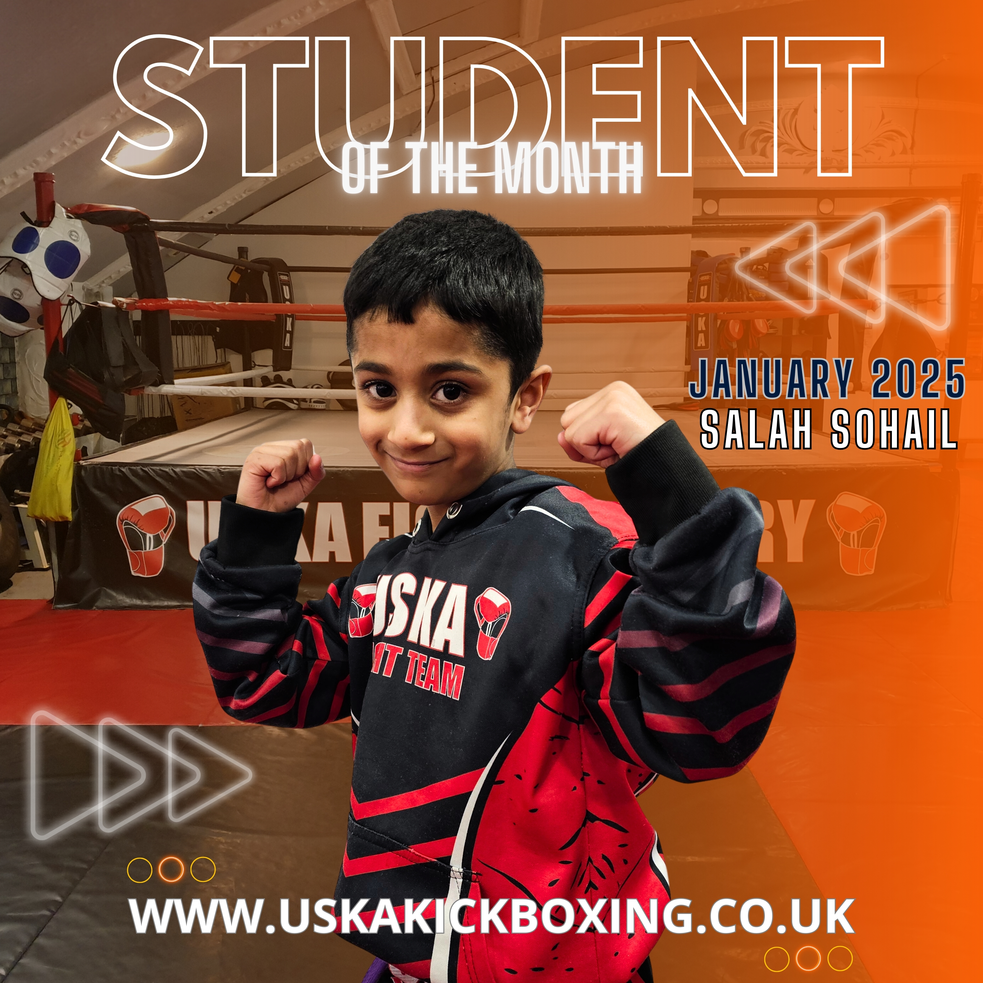 31-01-25 - USKA Ninja Student of the Month January 2025 - Salah Sohail