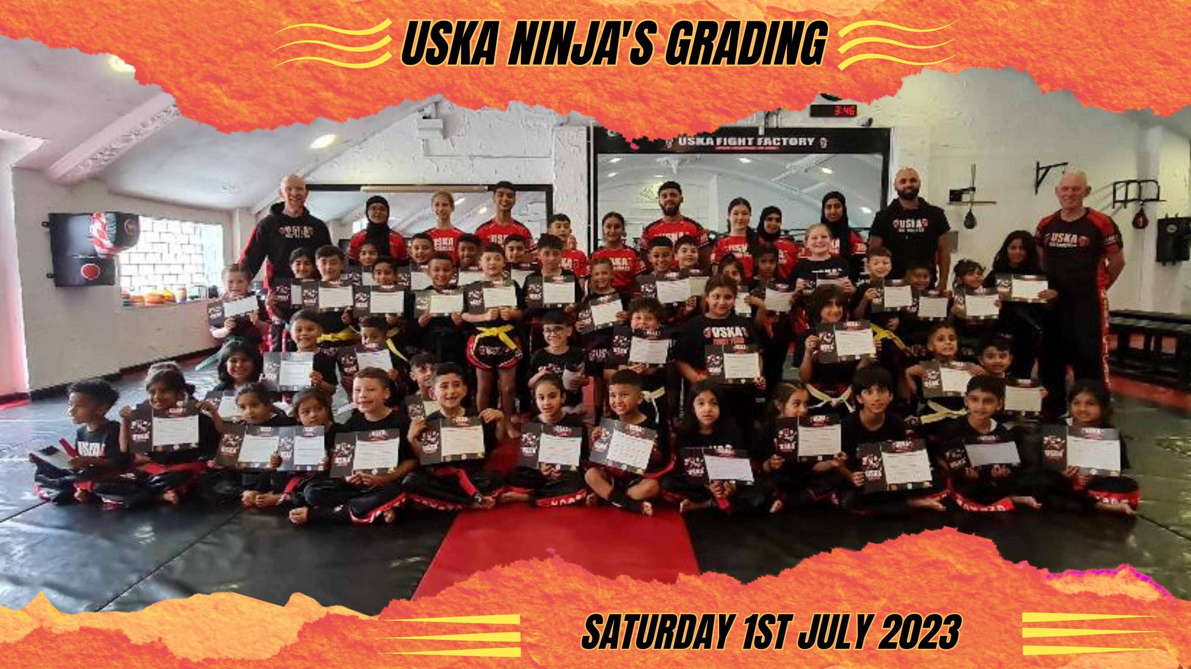 01-07-23 - July USKA Ninja's Grading Success!