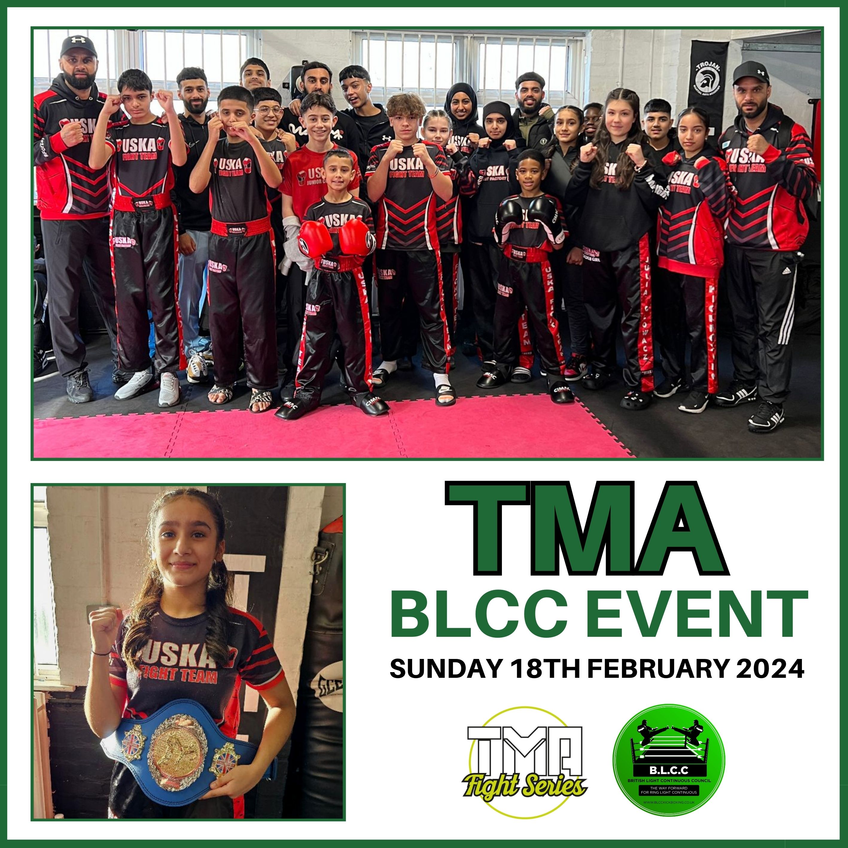 18-02-24 - Walsall TMA BLCC see's a new British Champion crowned for the USKA Fight Factory Gym!