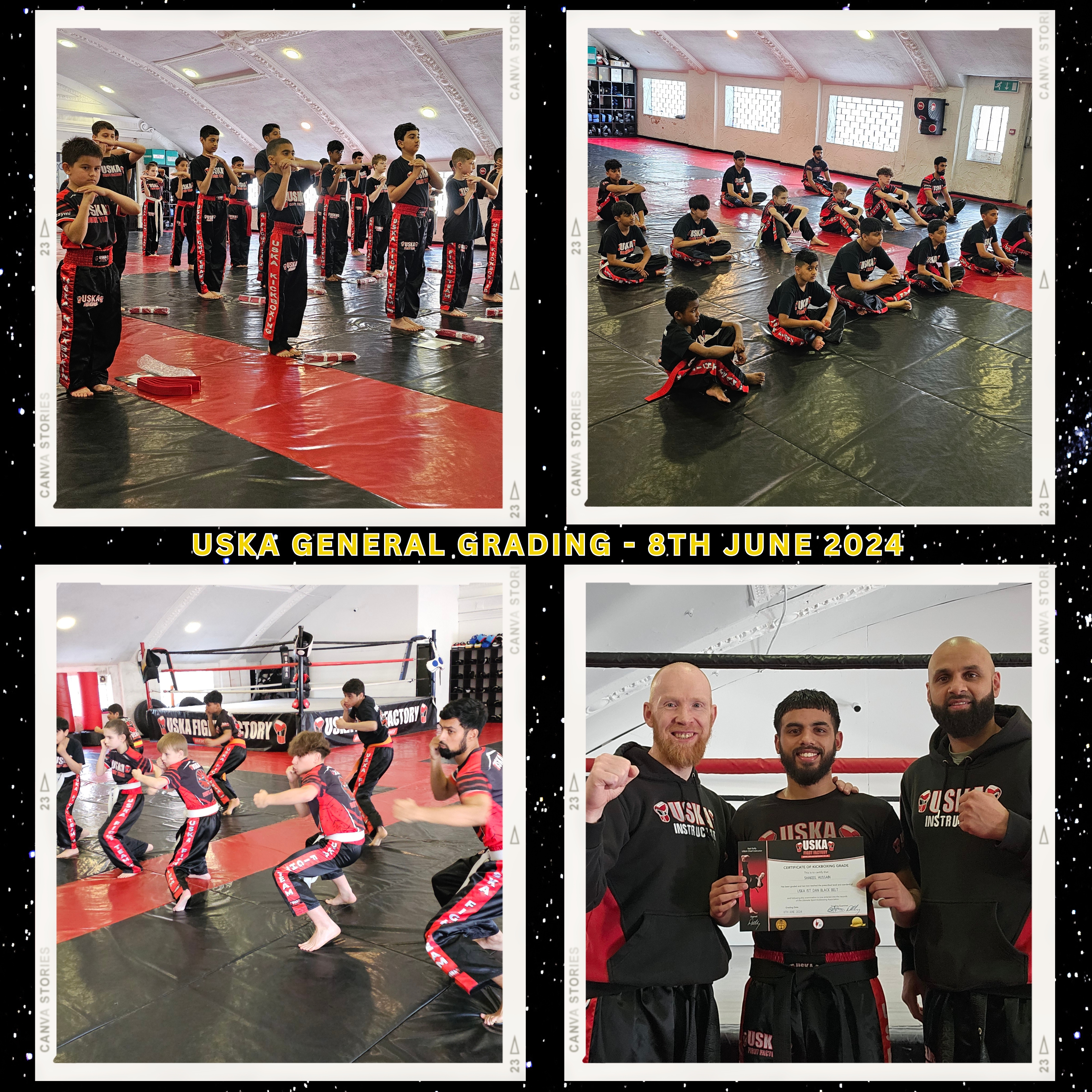 08-06-24 - All passes on latest Grading and a new Black Belt for the USKA Fight Factory!