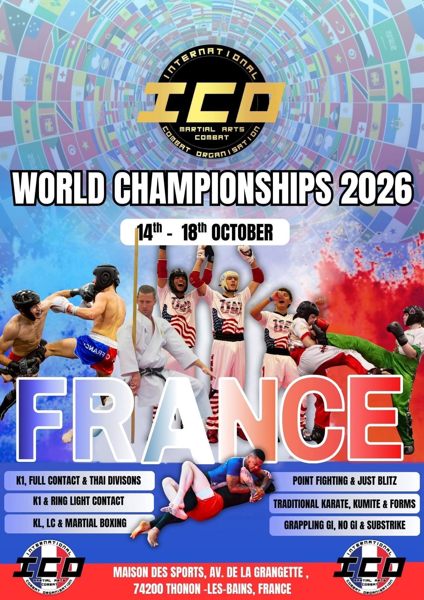 ICO World Championships - 14th-18th October 2026 (5 Day Event) - France