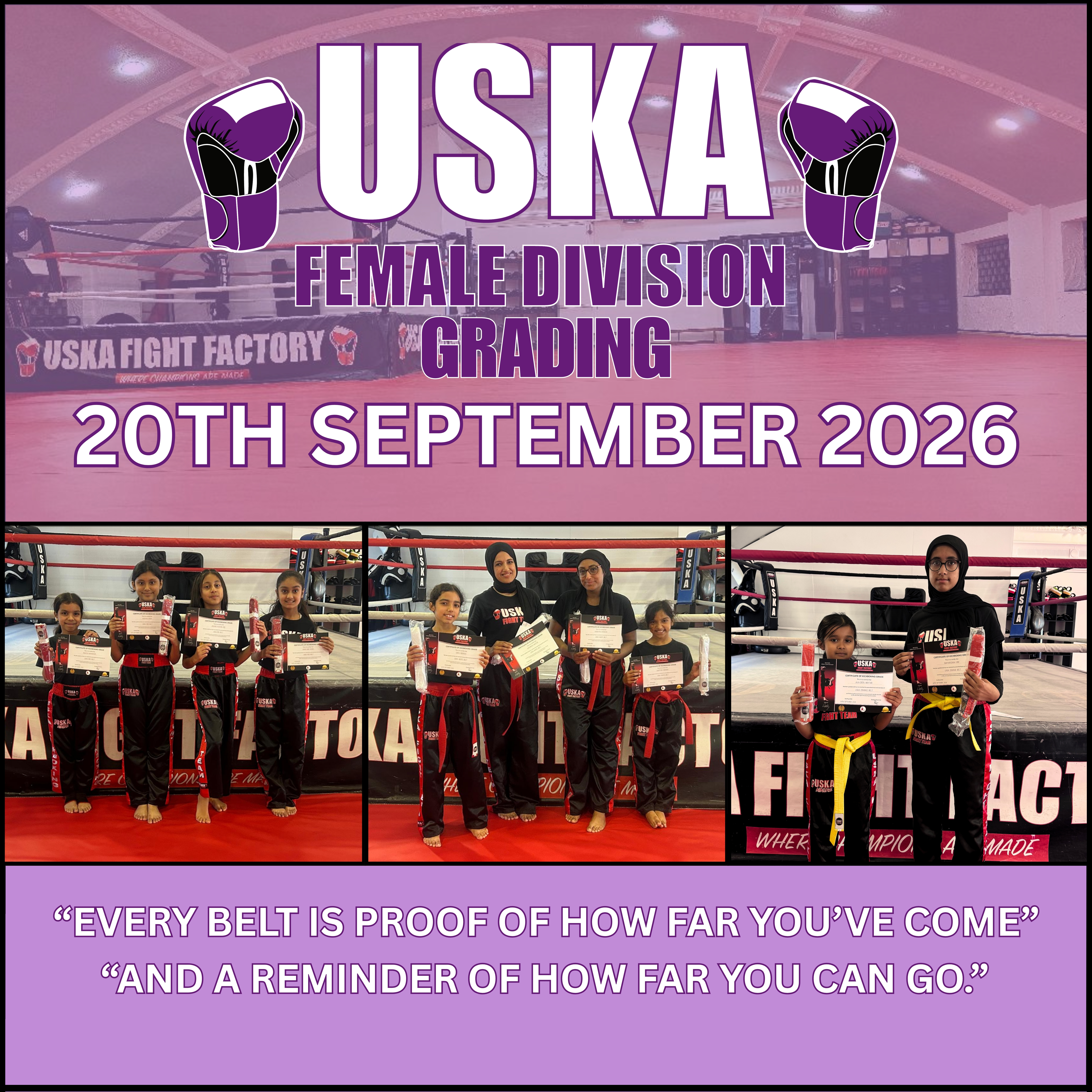 20-09-26 - USKA Female Division September Grading Complete!