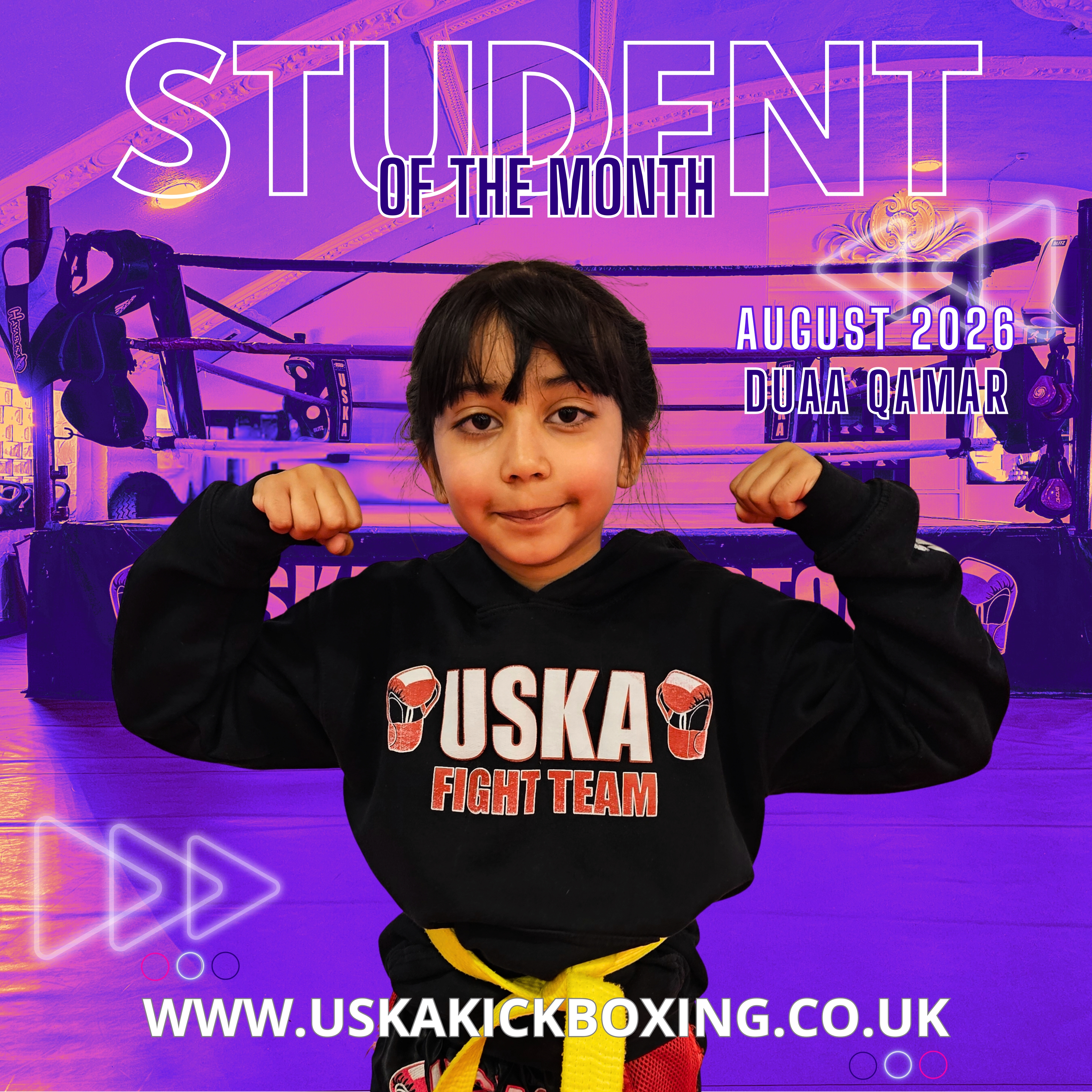 30-09-26 - USKA Ninja Student of the Month September 2026 - Duaa Qamar!