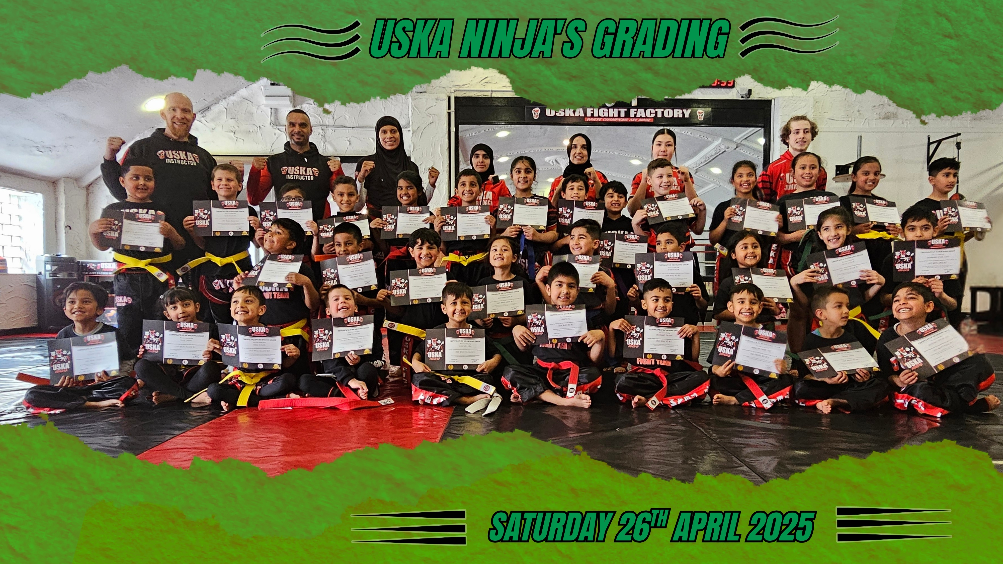 26-04-25 - USKA Ninja's April Grading a tremendous success!