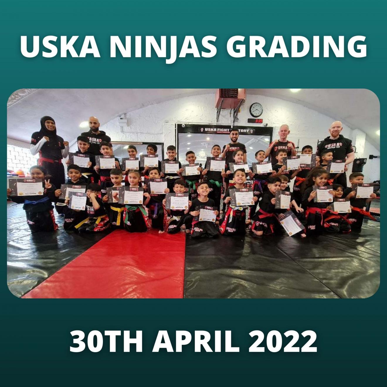 30-04-22 - USKA Ninja's April Grading Success