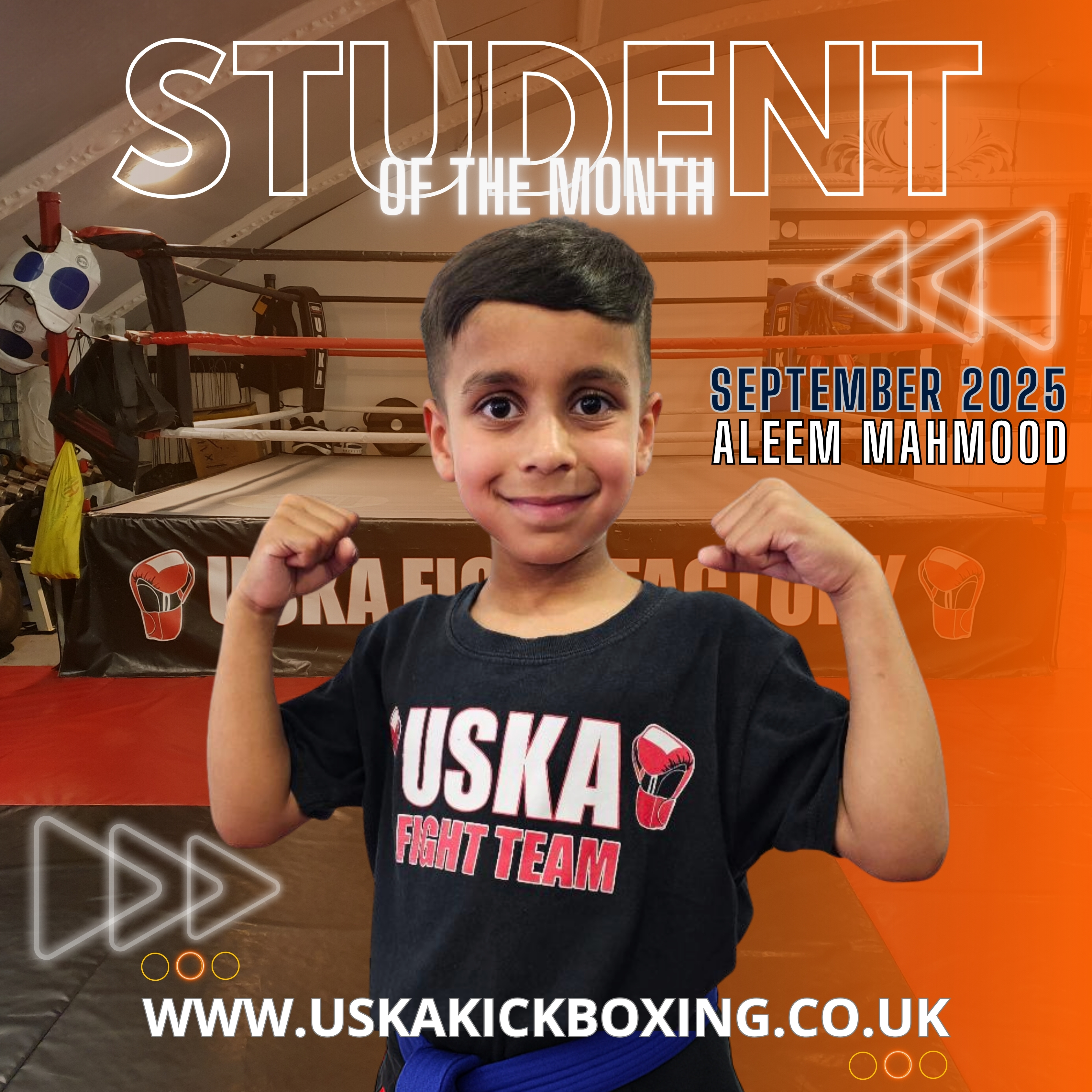 30-09-25 - USKA Ninja Student of the Month September 2025 - Aleem Mahmood