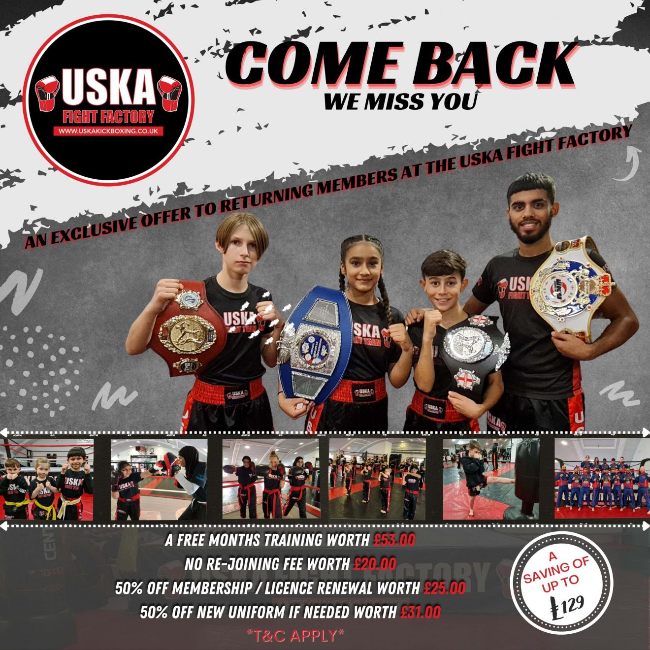28-12-22 - Exclusive Offer to returning USKA members!