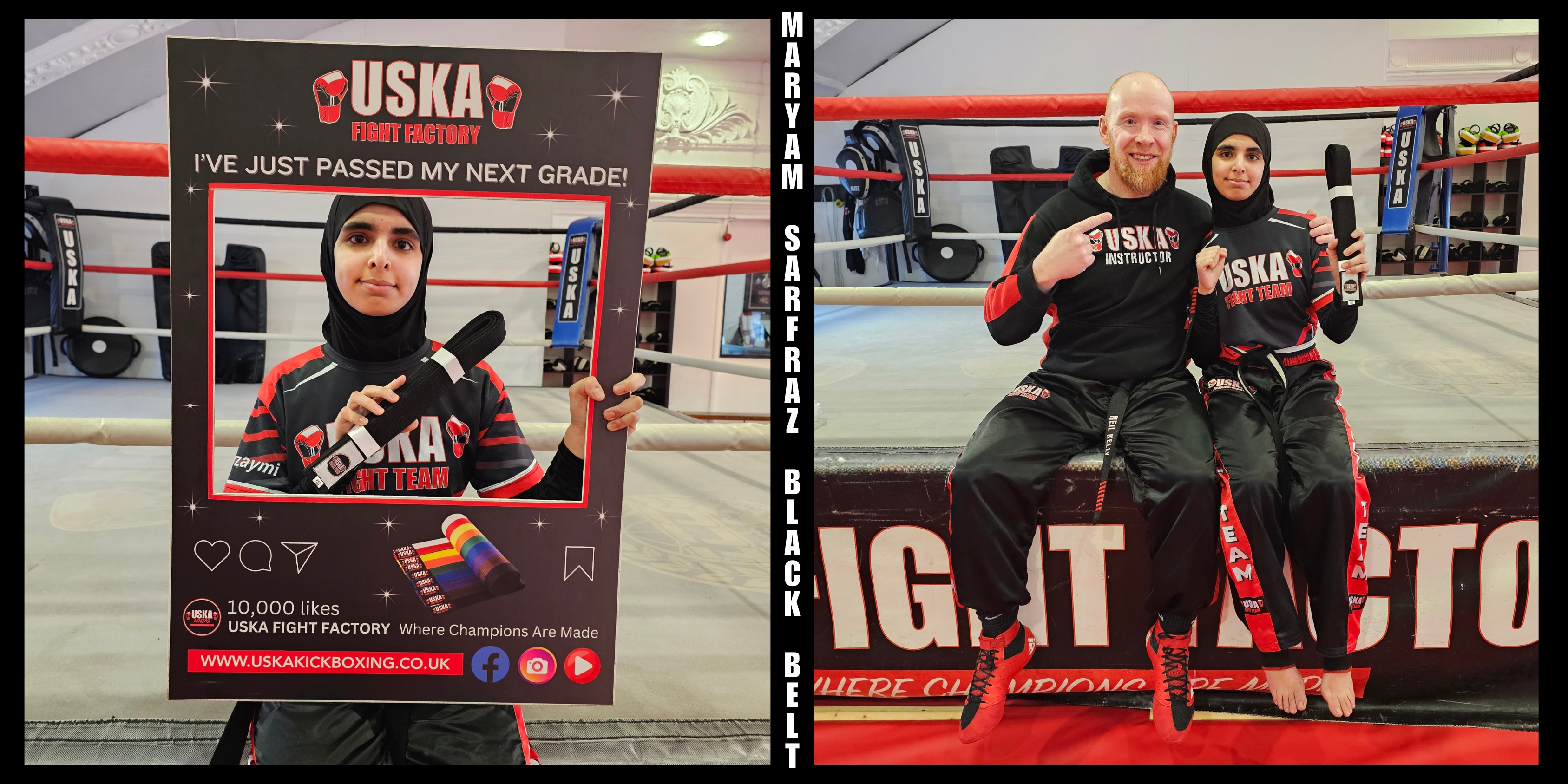 21-03-26 - Another name has been etched into the USKA Kickboxing Black Belt roll of honour!