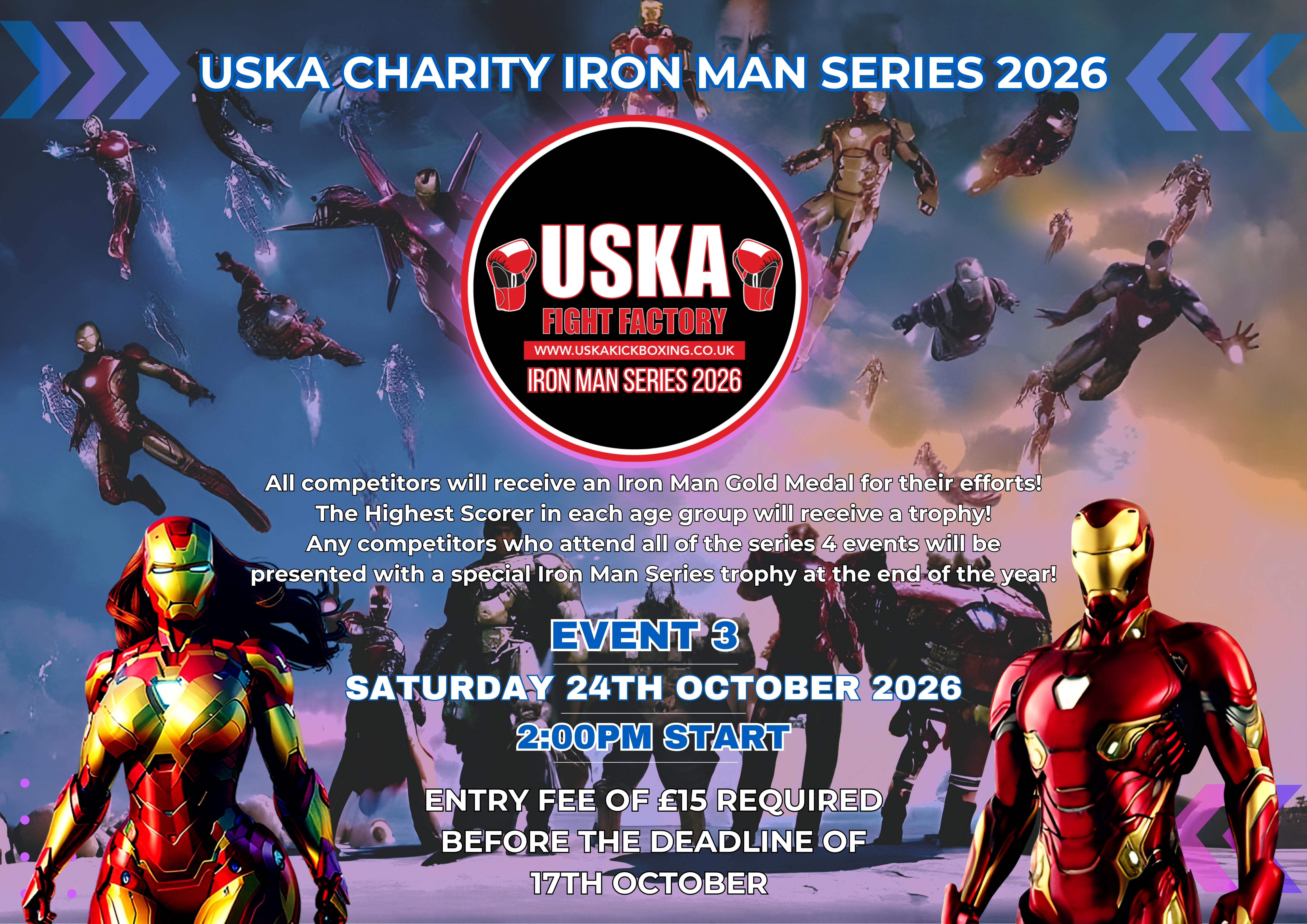 USKA Charity Iron Man Competition Series - Event 3!