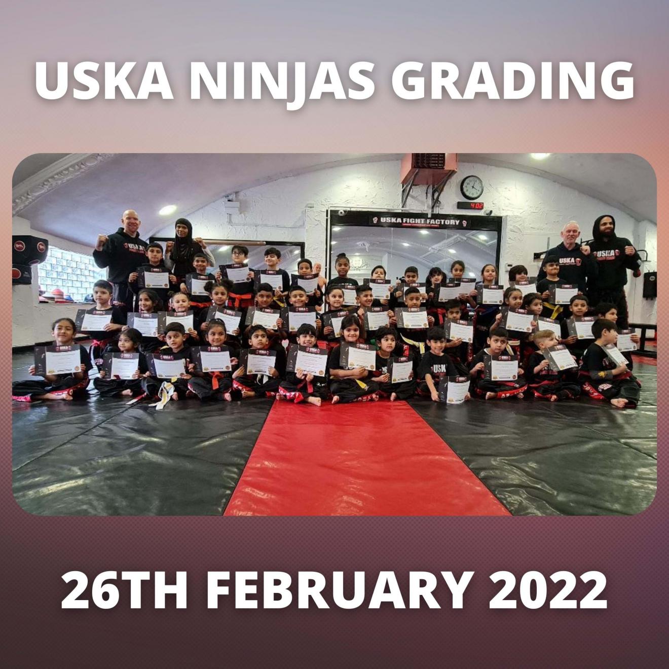 26-02-22 - USKA Ninja's Grading Success
