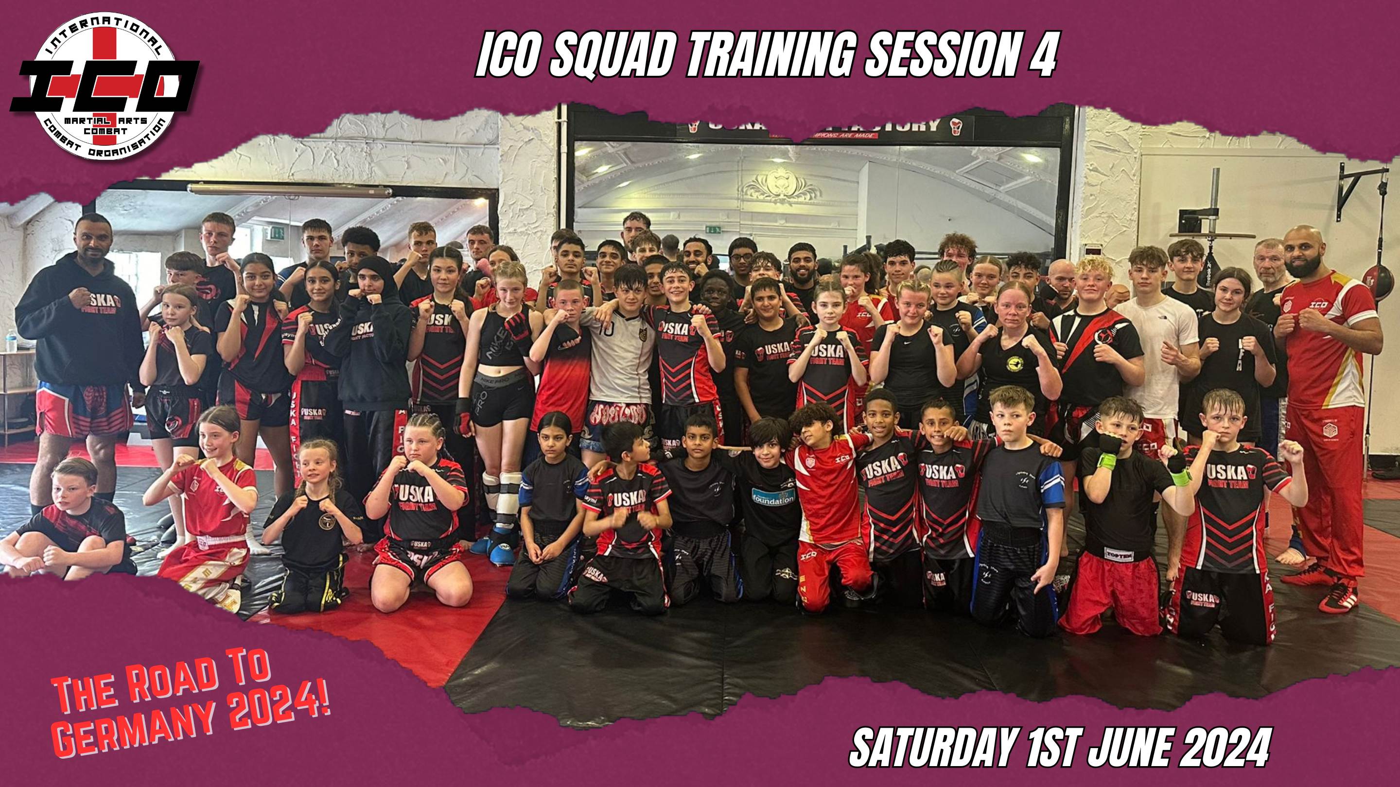 01-06-24 - Great ICO Team England Squad Training session at the USKA Fight Factory!