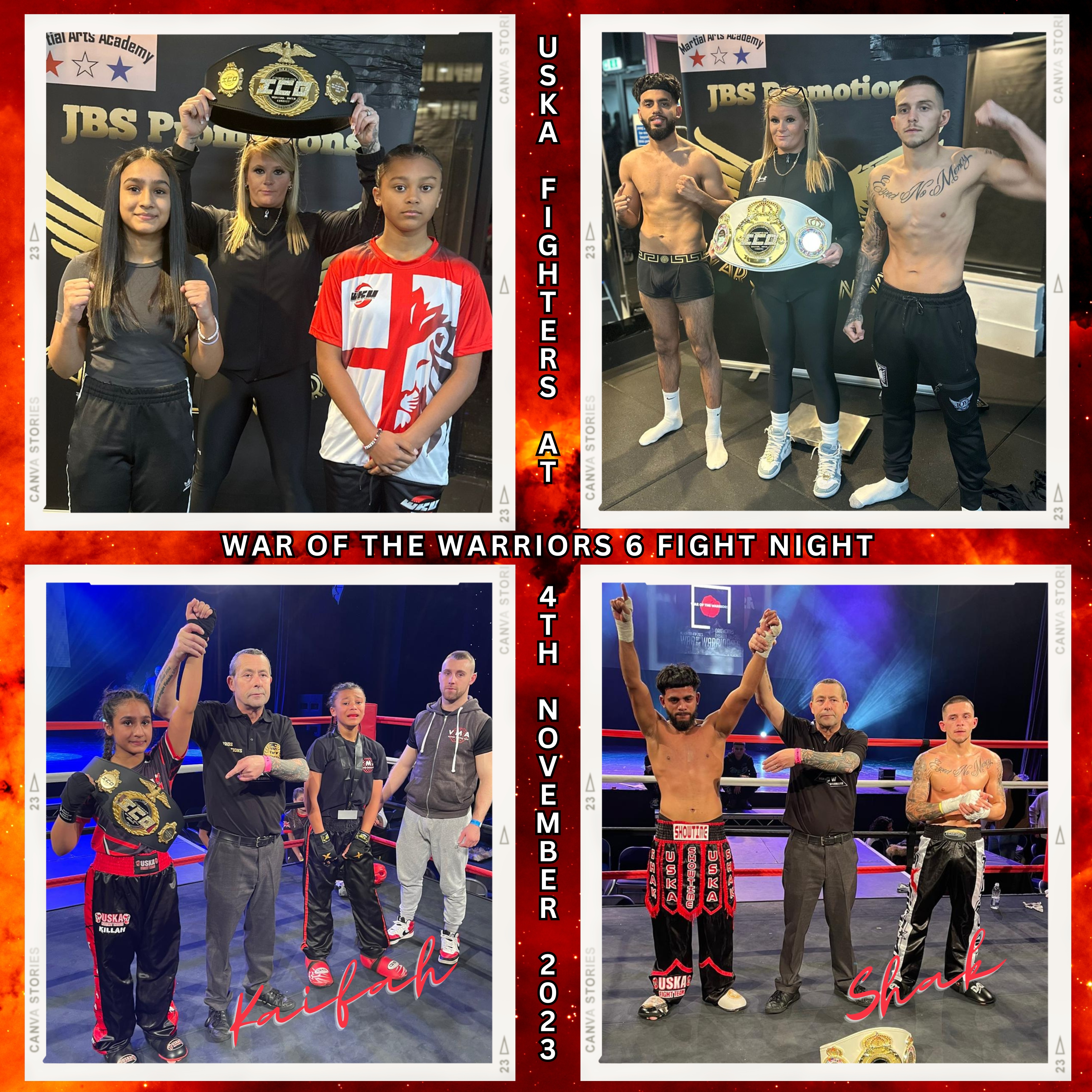 04-11-23 - Title Success for USKA at War Of The Warriors 6 Fight Night!