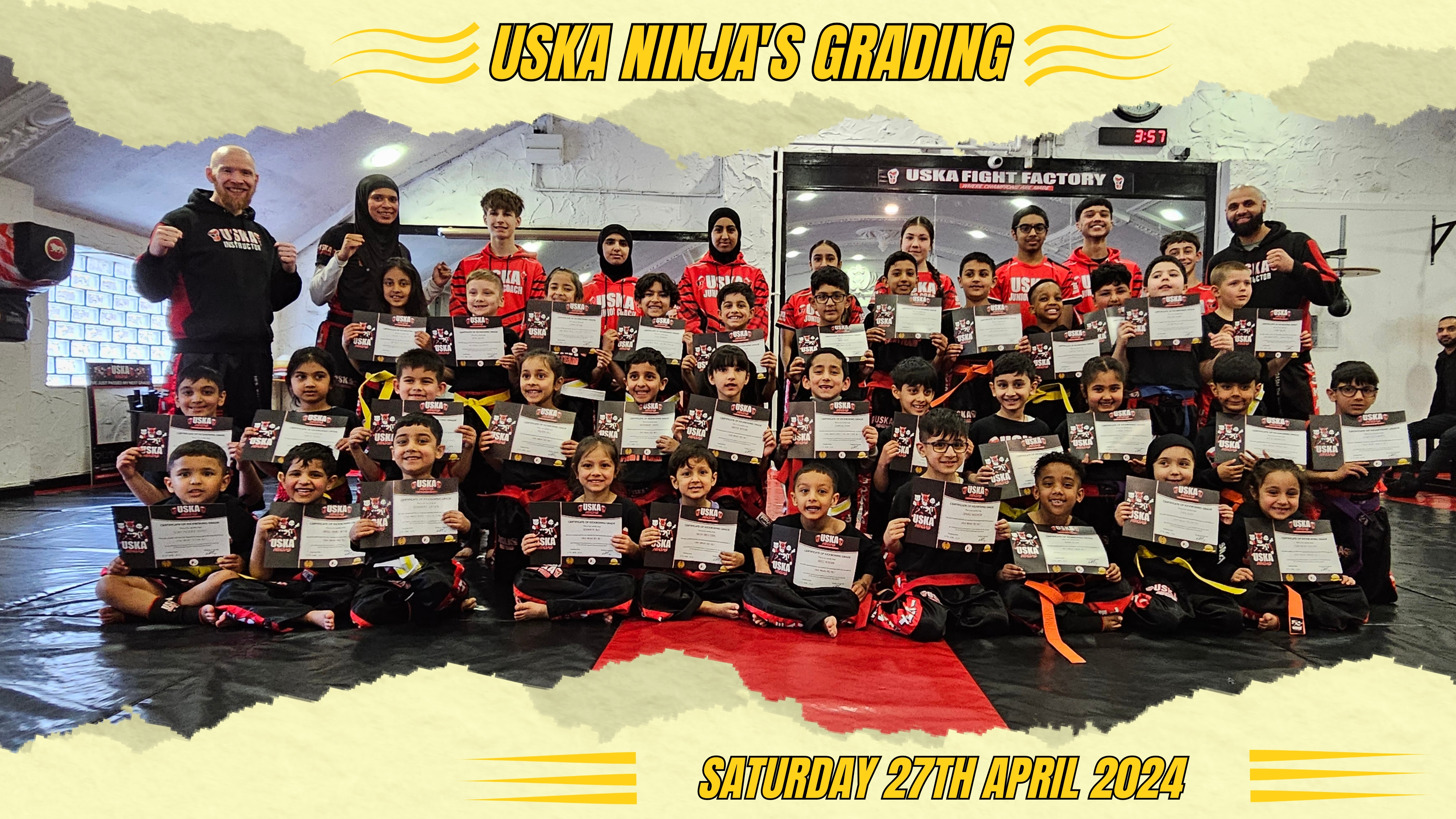 27-04-24 - Another Successful USKA Ninja's Grading complete and in the history books!